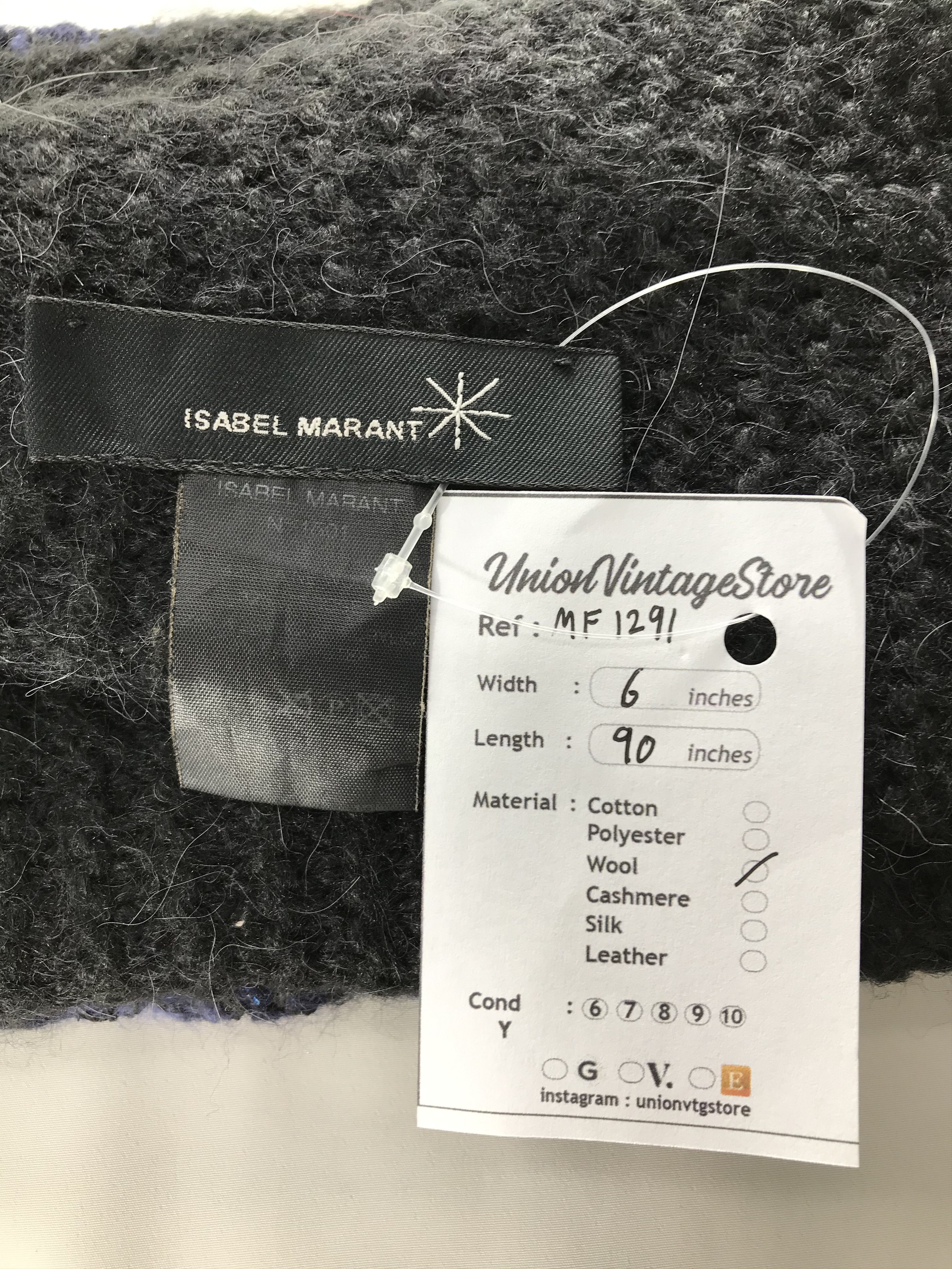 Isabel Marant Vintage Isabel Marant Scarf/Muffler/Neckwear MF1291 Size ONE SIZE - 5 Thumbnail