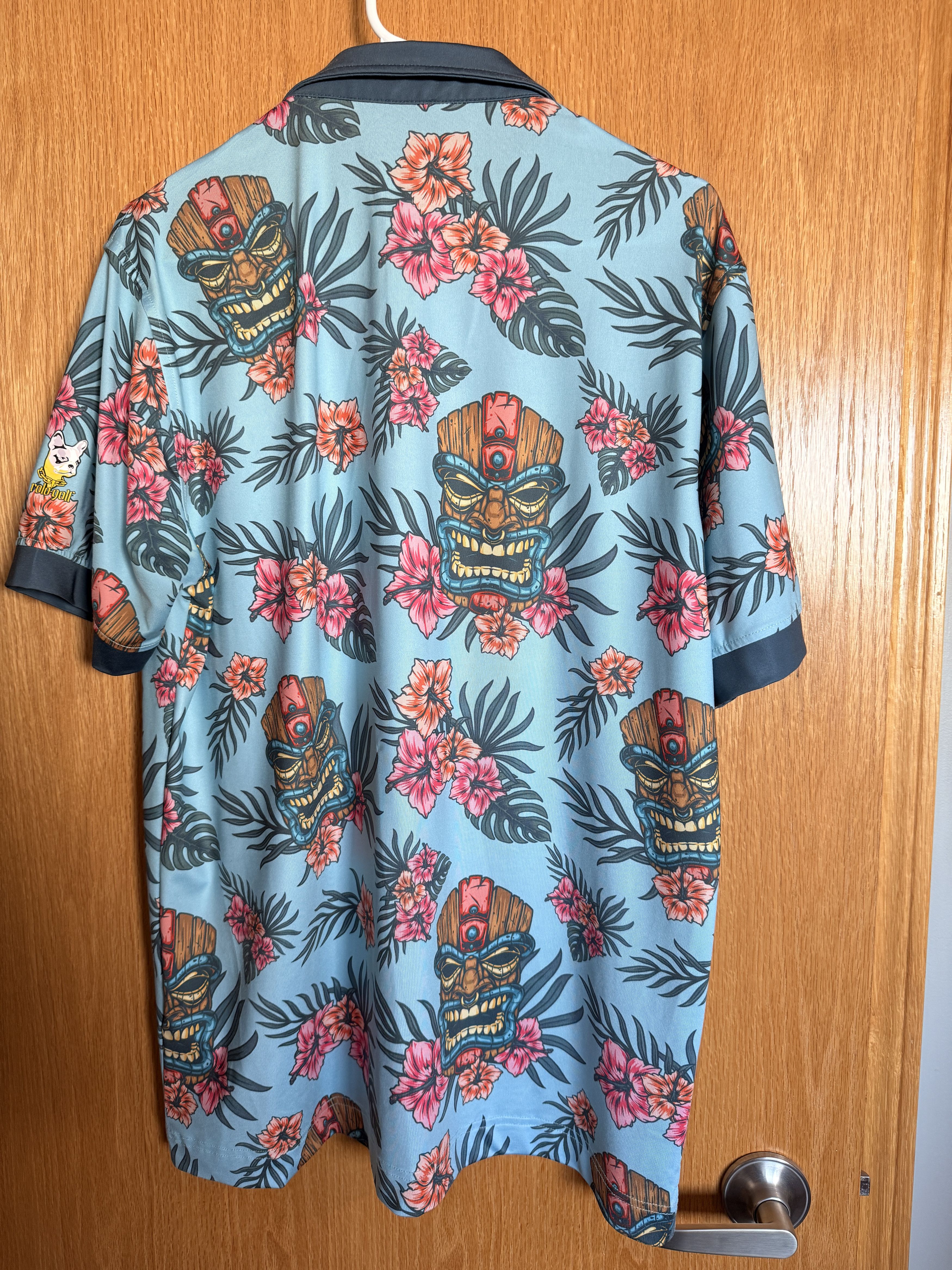 Other Rolo Golf Hawaiian Tiki Floral Polo Golf Shirt Size US L / EU 52-54 / 3 - 3 Thumbnail