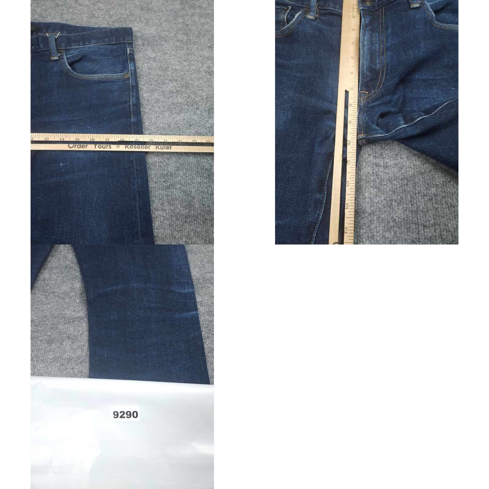 Uniqlo Uniqlo Jeans Mens Slim Straight 35x34 Blue Selvedge Stretch Kaihara Denim Pants City Inseam 34 Regular Size US 35 - 9 Thumbnail