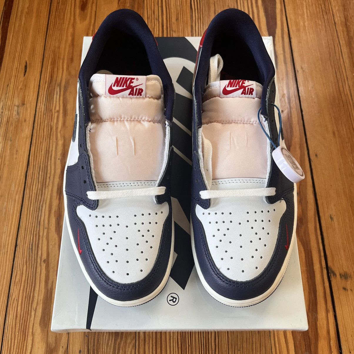 Nike New Air Jordan 1 Low OG Howard University SIZE 9.5 US MEN Size US 9.5 / EU 42-43 - 2 Thumbnail