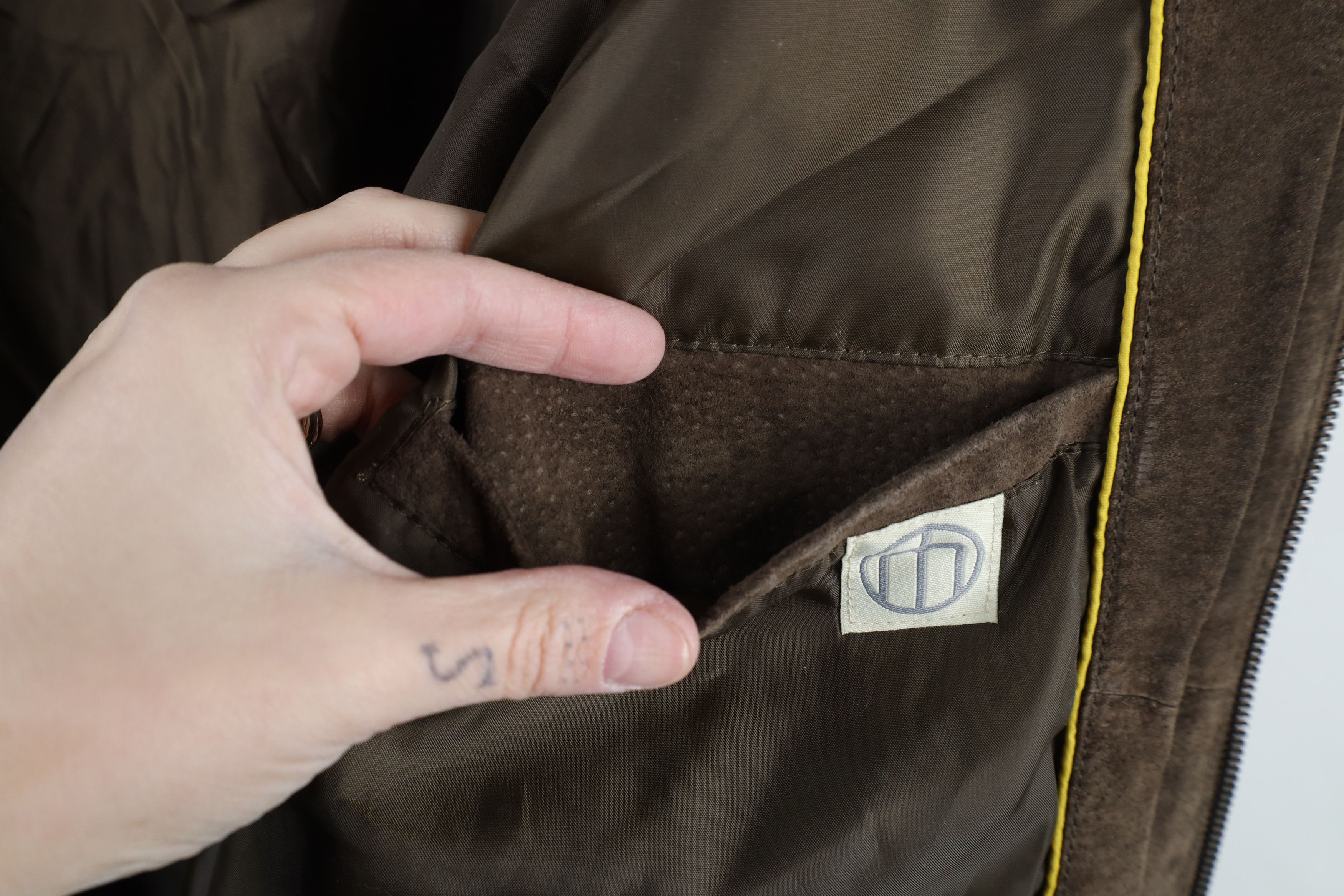 Vintage Vintage 90s Streetwear Suede Leather Full Zip Jacket Brown Size US XXL / EU 58 / 5 - 12 Thumbnail