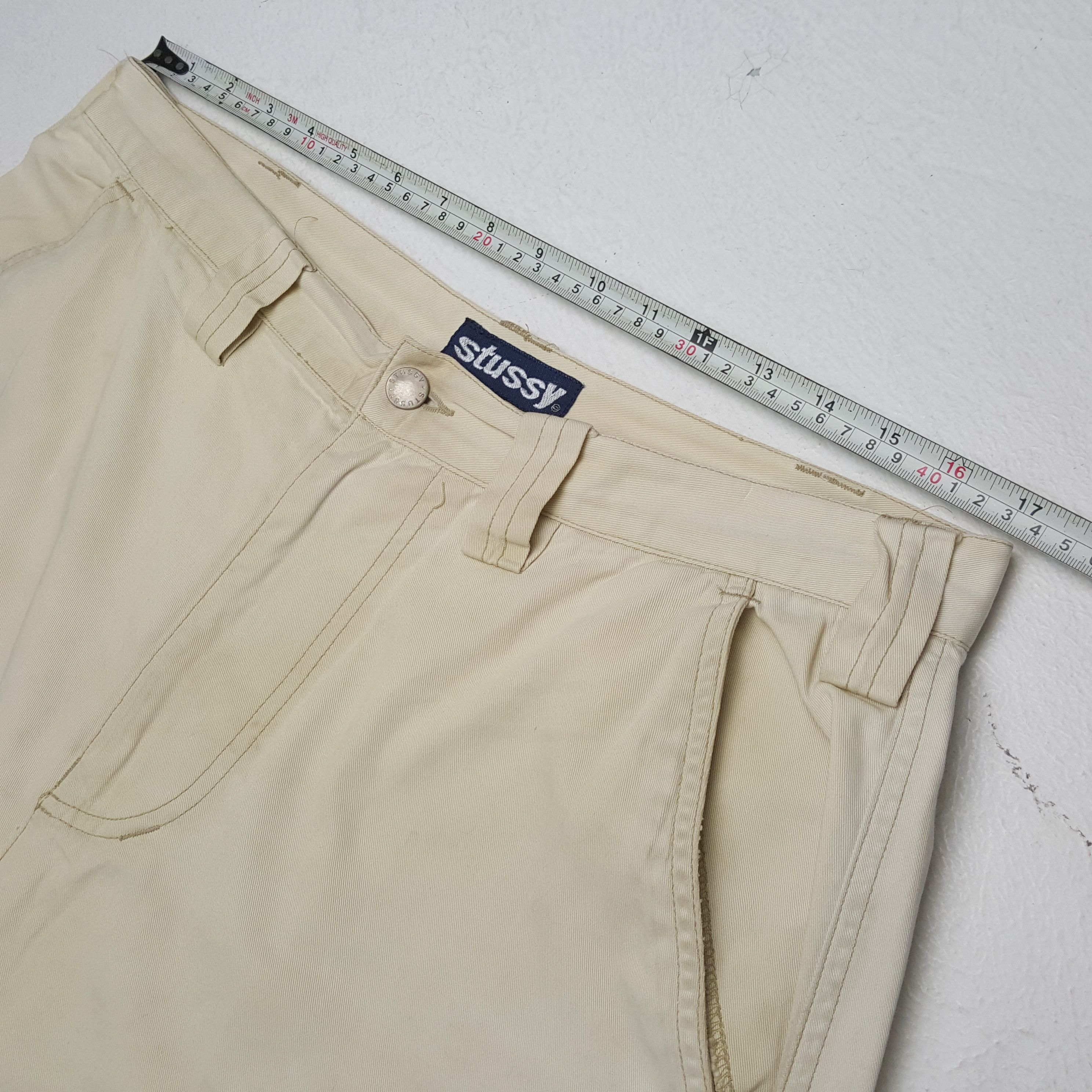 Stussy × Vintage STUSSY Streetwear Skater Style Custom Art Short Pants Size US 34 / EU 50 - 5 Thumbnail