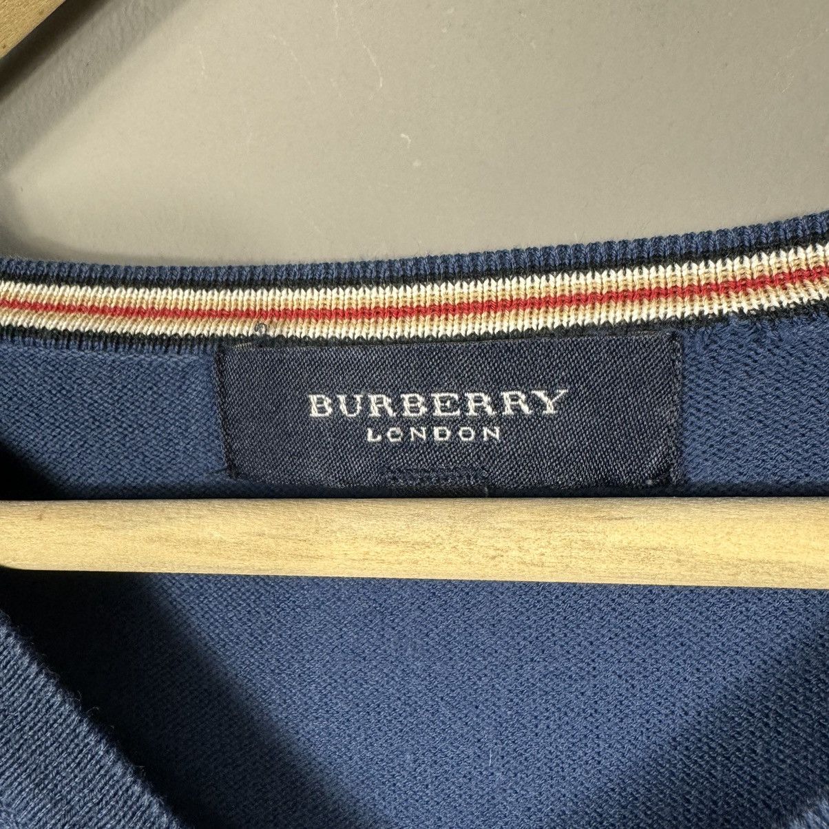 Burberry × Vintage Burberry London V-Neck Sweater Size US XL / EU 56 / 4 - 3 Thumbnail