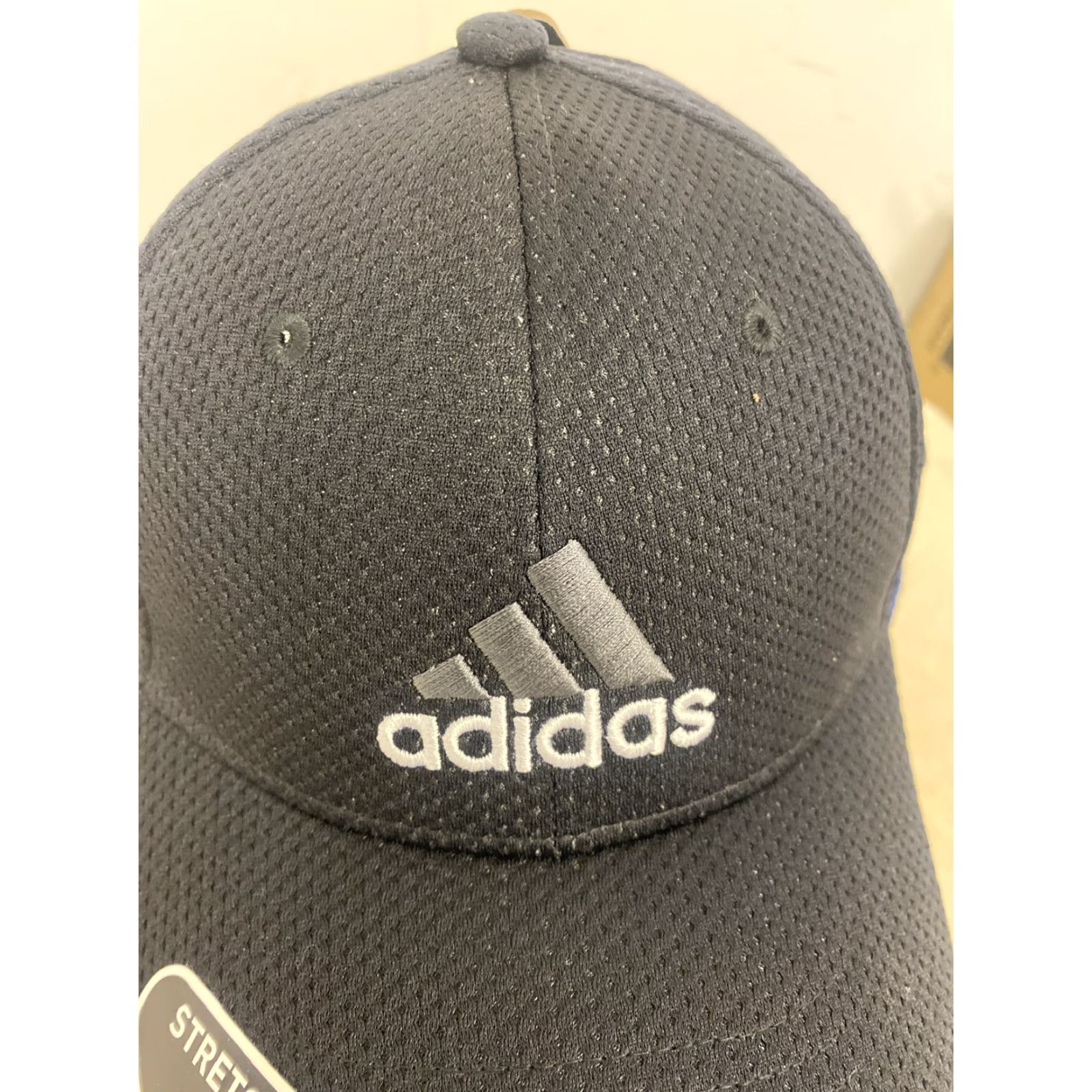 Adidas ADIDAS Hat Ball Cap Flex Fitted S/M Black Jersey Fabric Embroidered Logo Mens Baseball Cap 476 Size US S / EU 44-46 / 1 - 3 Thumbnail