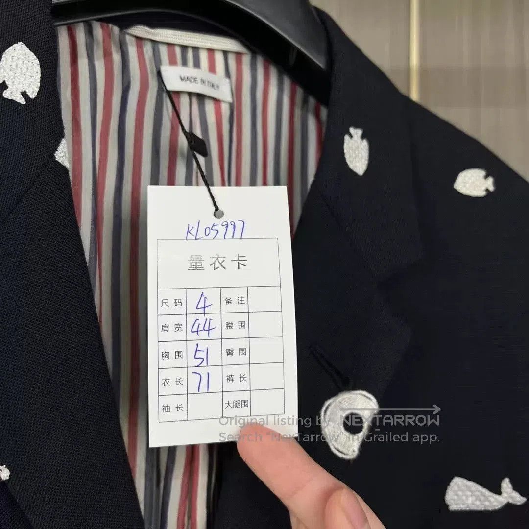 Thom Browne thom browne whale turtle embroidered jacket. Size US M / EU 48-50 / 2 - 7 Thumbnail