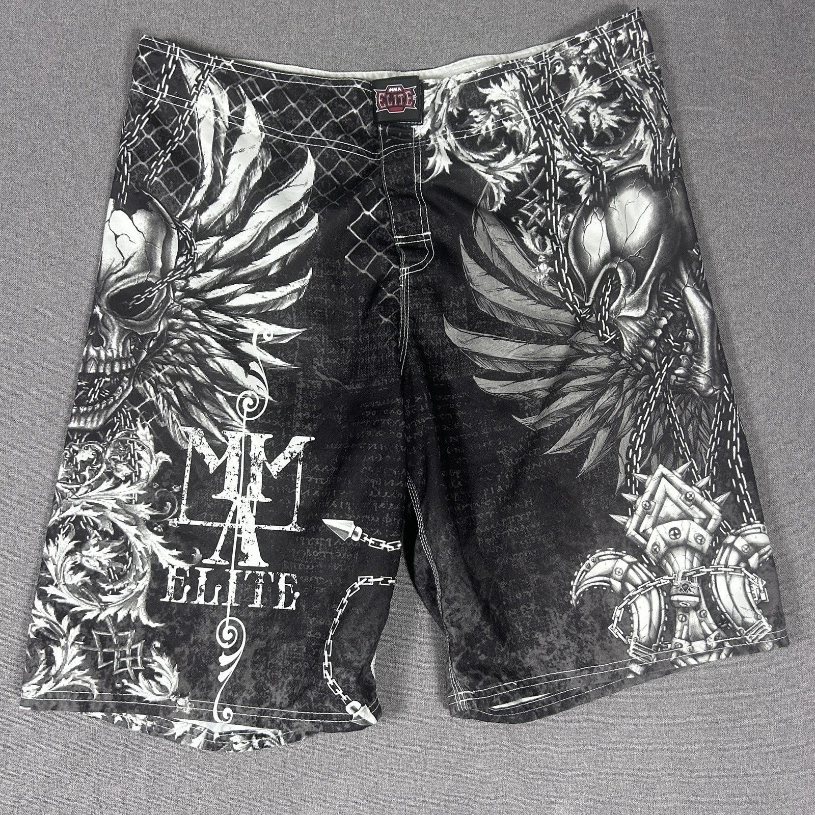 Other MMA Elite Fight Shorts Skull Training Gear Men’s Large Black Size US 38 / EU 54 - 1 Thumbnail