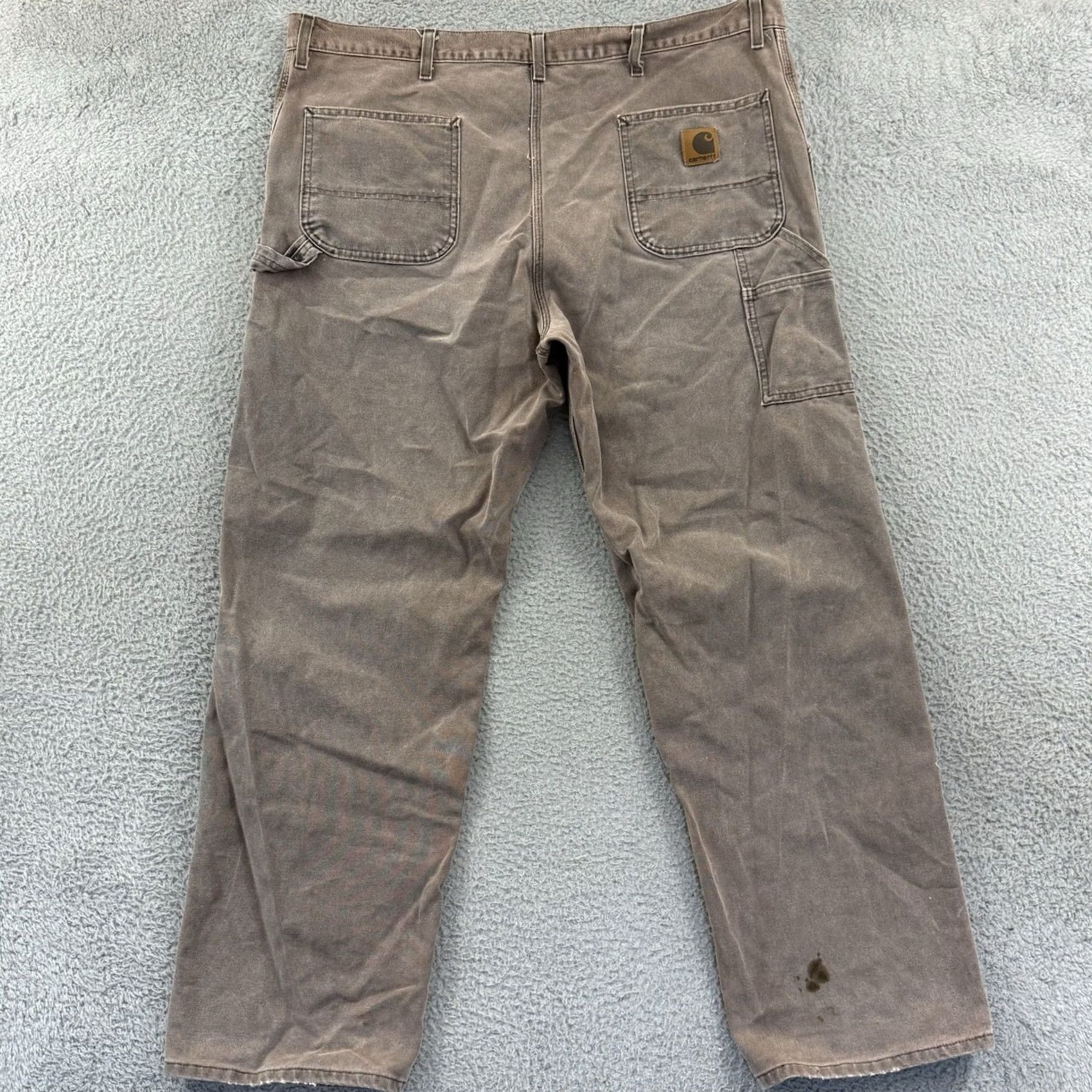 Carhartt VINTAGE Carhartt Pants Men’s 44x34 Brown Carpenter Dungaree Loose 90s Workwear Size US 44 / EU 60 - 6 Thumbnail