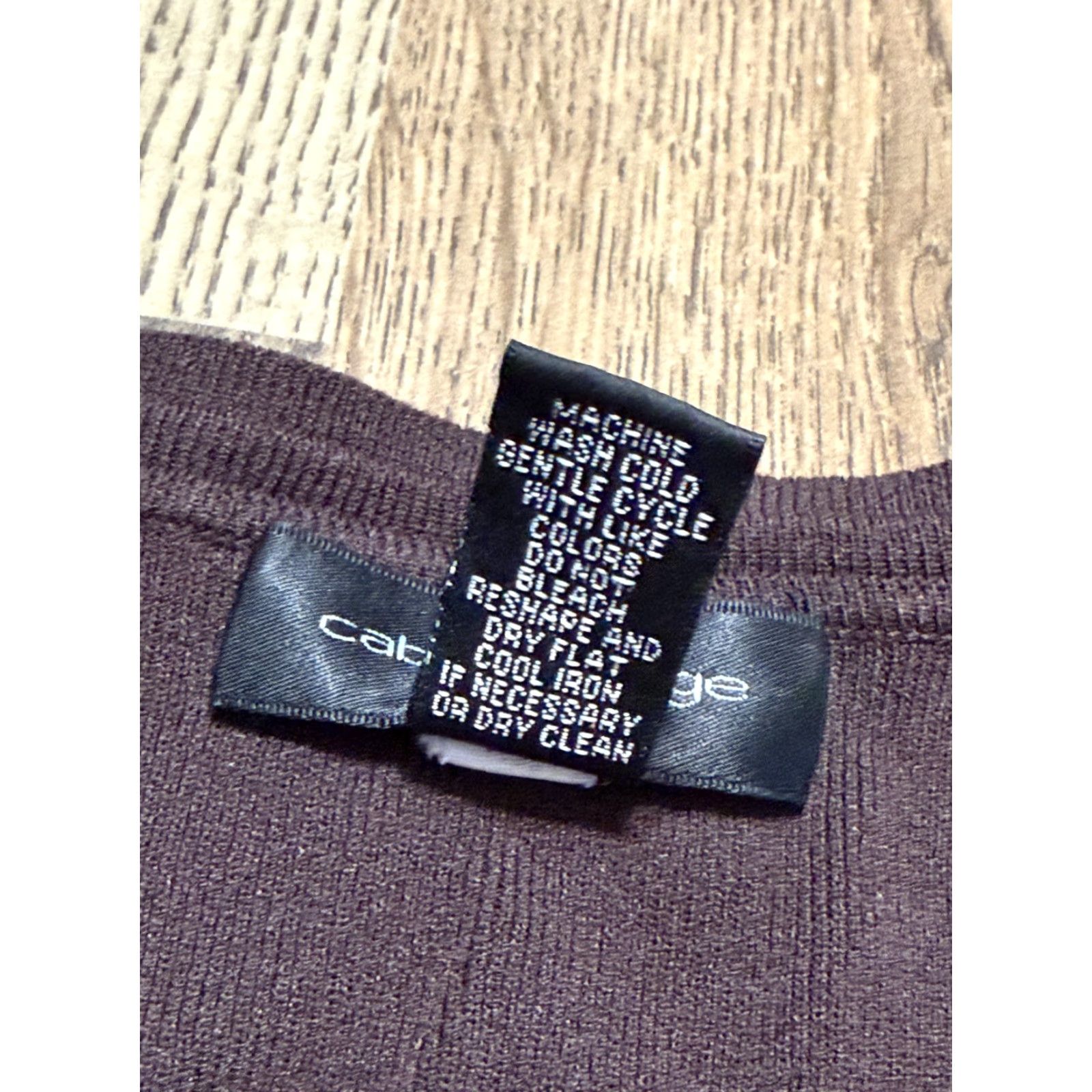 Vintage Cable & Gauge Shirt Women’s Size Medium Brown 3/4 Sleeve Shirt Size M / US 6-8 / IT 42-44 - 6 Thumbnail