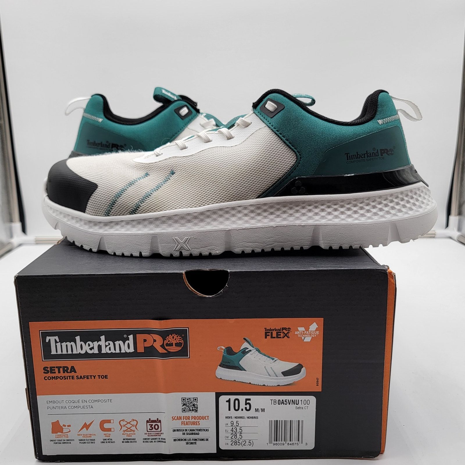Timberland Timberland Pro Setra CT Teal/White Sz 10.5M TB0A5VNU100 Size US 10.5 / EU 43-44 - 1 Thumbnail