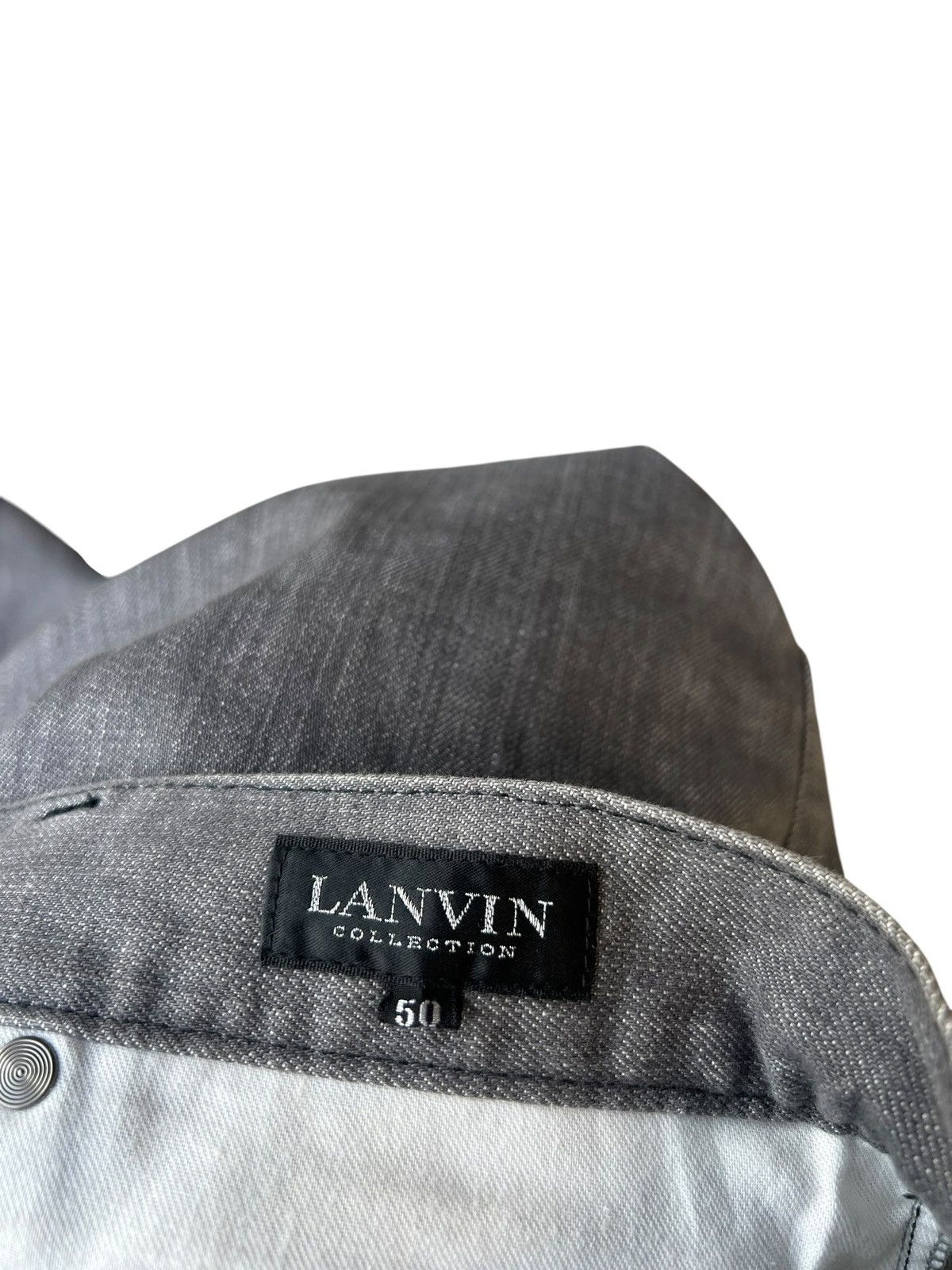 Lanvin Vintage Lanvin Collection Stretch Grey Denim Jeans Size US 34 / EU 50 - 19 Thumbnail