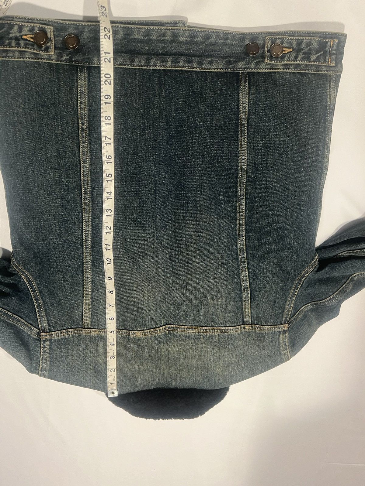 Saint Laurent Paris Saint Laurent men’s denim shearling jacket. S. $2500 Size US S / EU 44-46 / 1 - 7 Thumbnail