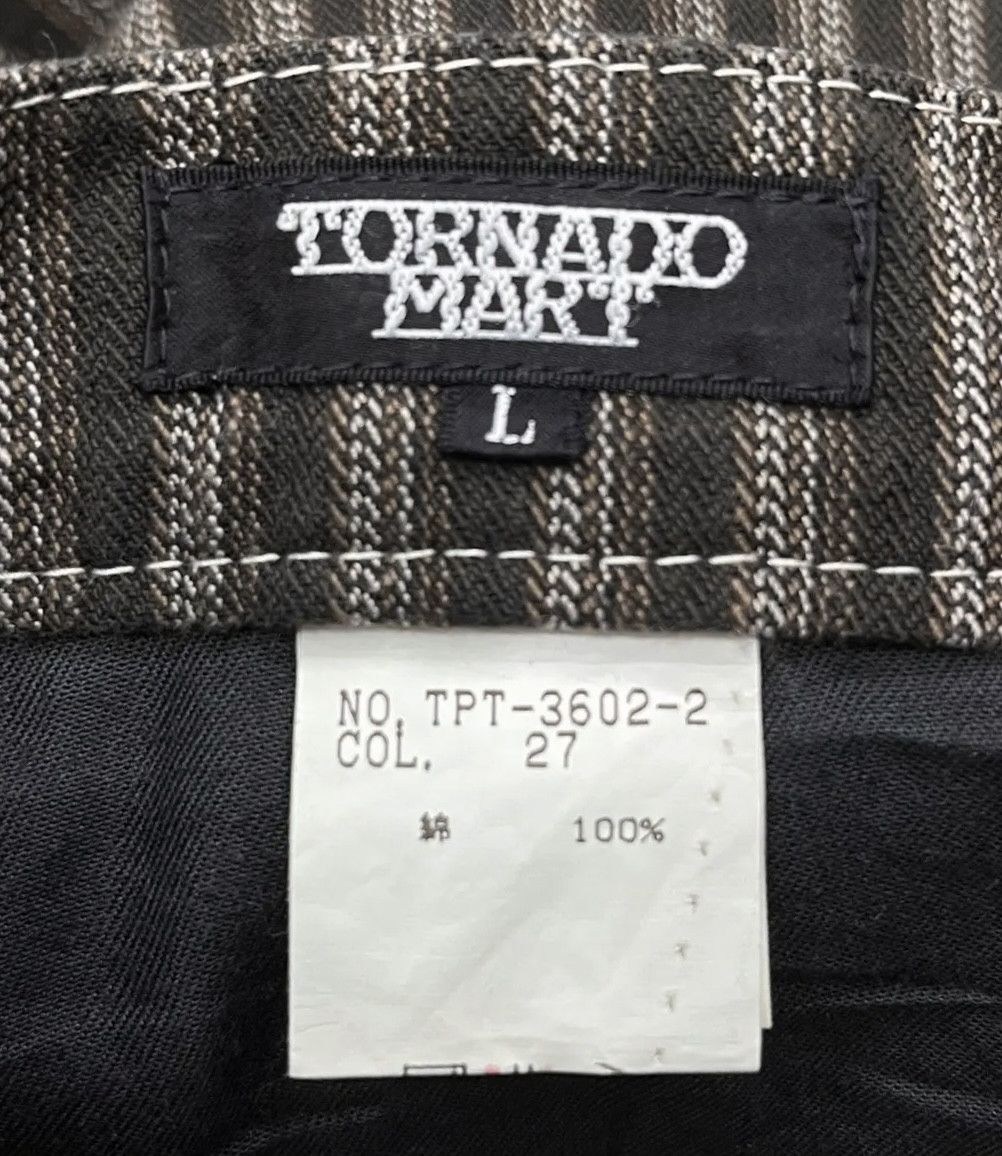 Tornado Mart FYE FLARE🔥VINTAGE TORNADO MART JAPAN Hickory Stripes Denim Size US 31 - 12 Thumbnail