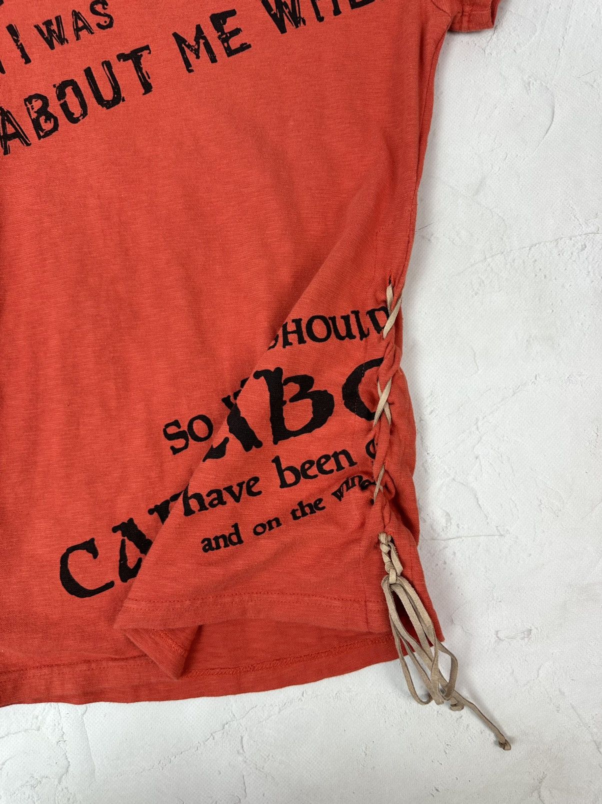 Vintage Vintage Printed Orange Tee Size S / US 4 / IT 40 - 4 Thumbnail