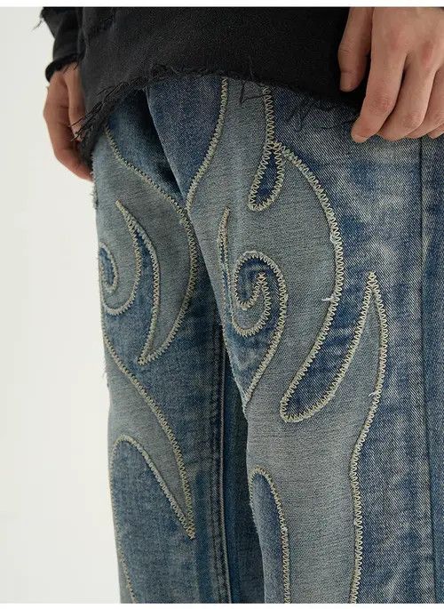 Japanese Brand Retro punk denim pants Size US 32 / EU 48 - 6 Thumbnail