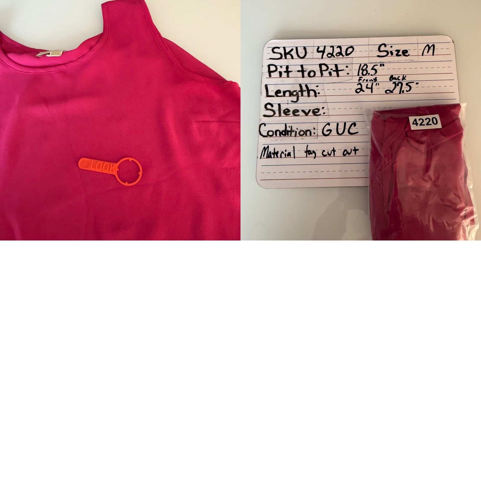 Vintage Michael Kors Tank Top Womens M Pink Magenta Split Back Layered Sleeveless Crew Neck Size M / US 6-8 / IT 42-44 - 8 Thumbnail