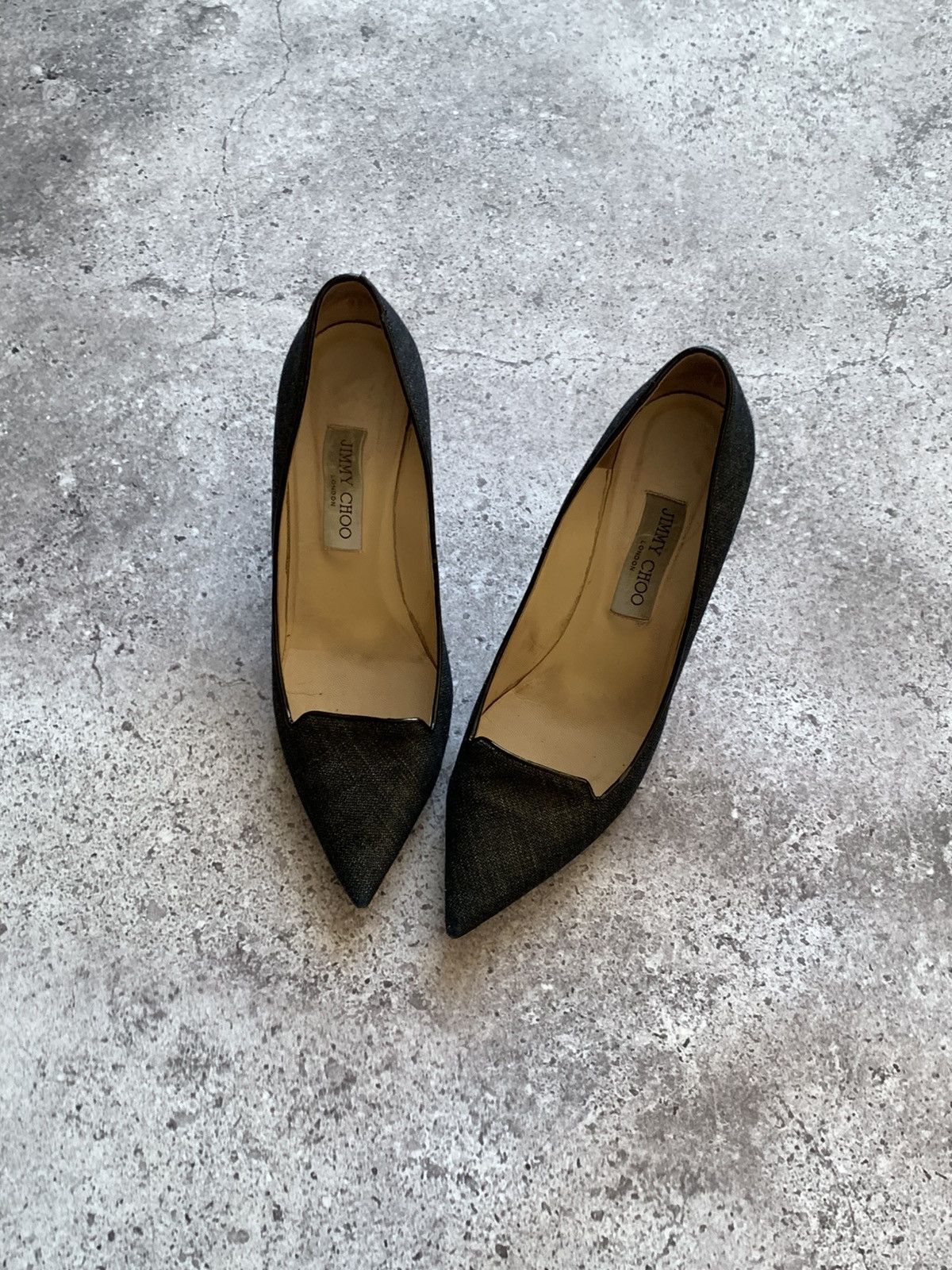 Jimmy Choo 🔥JIMMY CHOO DENIM HEELS Size US 10 / IT 40 - 4 Thumbnail