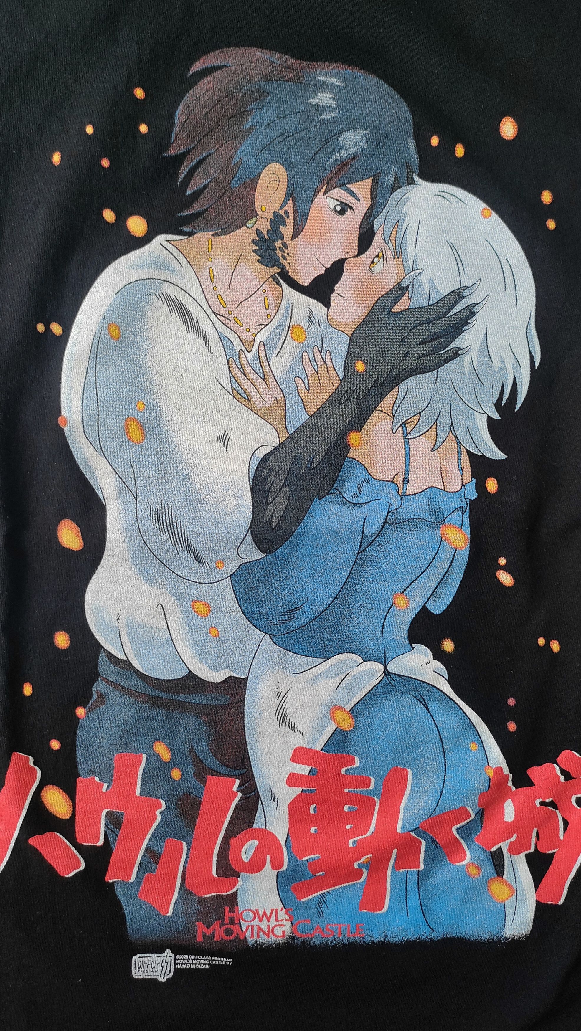 Anime Rare Howl's moving castle ghibli movie anime t shirt | Grailed