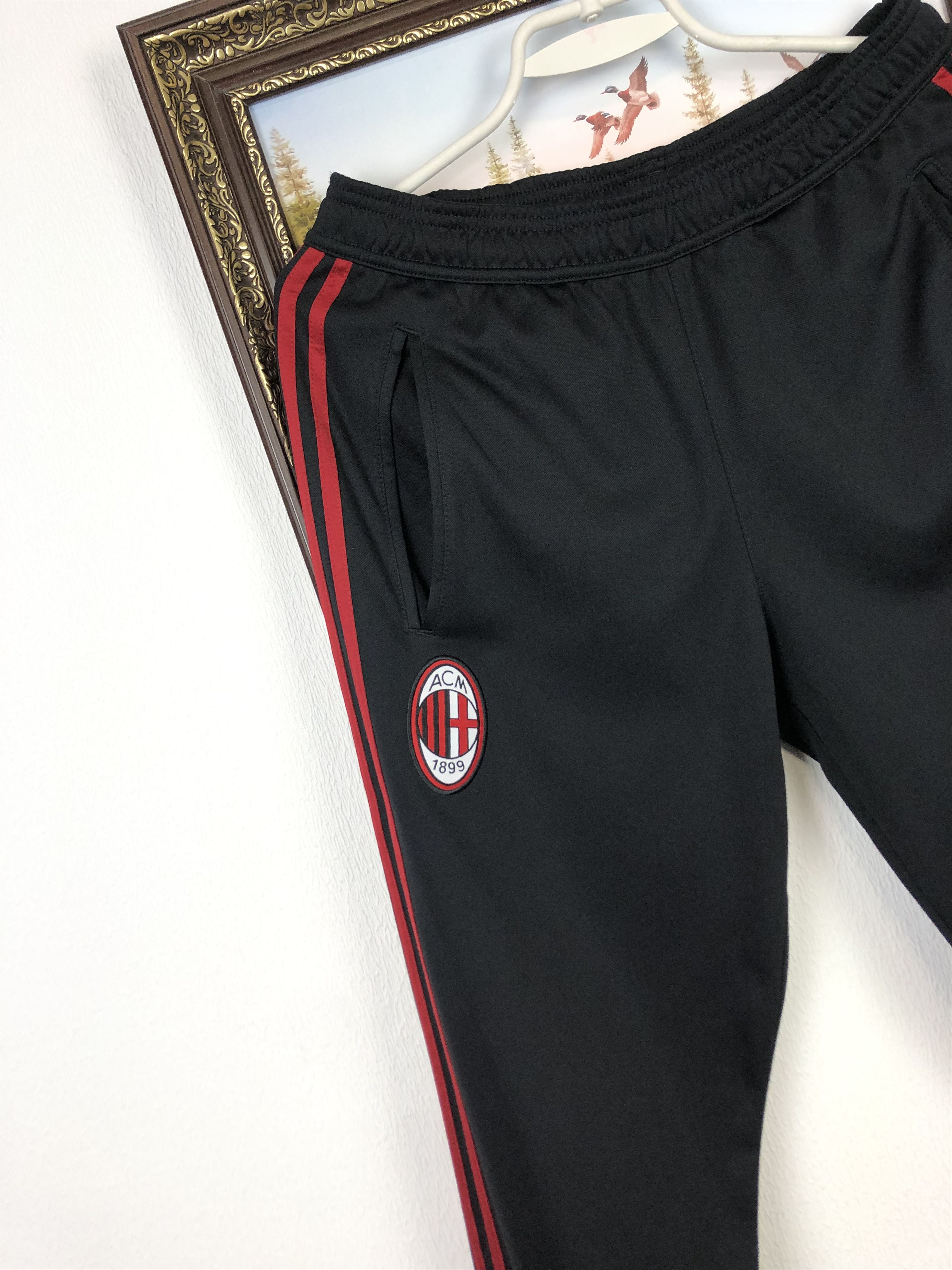 Adidas Vintage Adidas AC Milan Football Sweatpants Soccer Pants Size US 30 / EU 46 - 3 Thumbnail