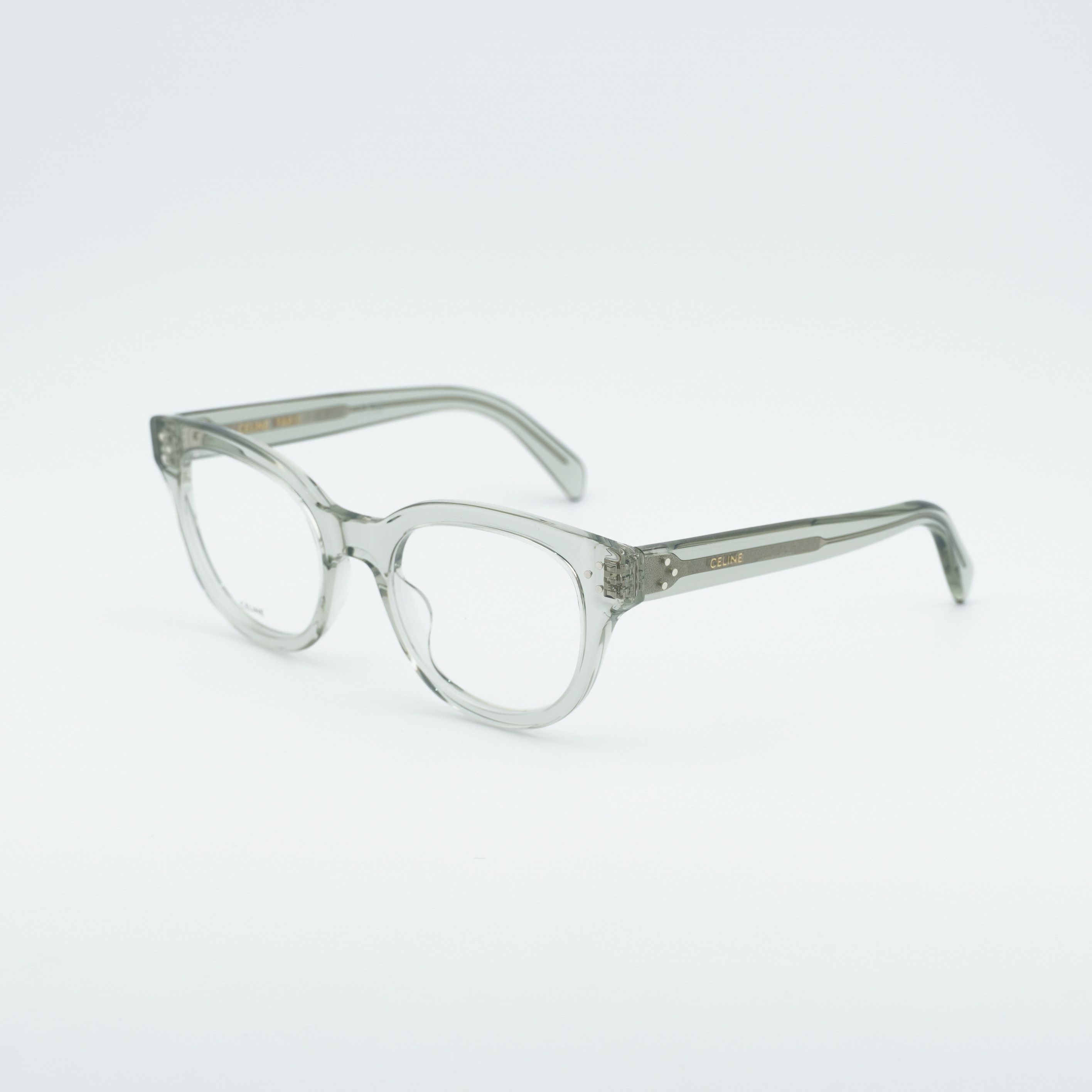 Celine Celine CL50109I 093 Eyeglasses Teal 51mm Square Frame Size ONE SIZE - 8 Thumbnail