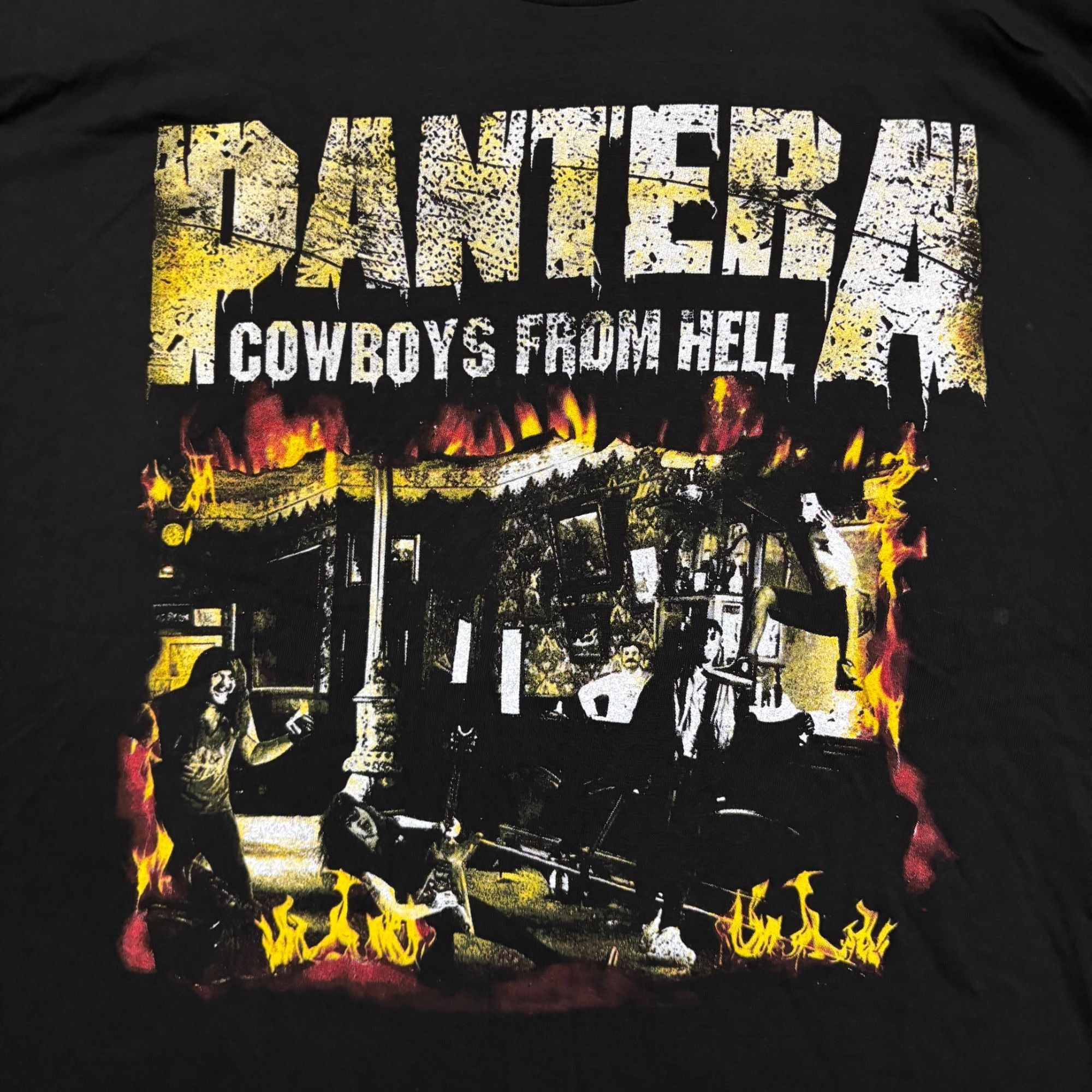 Band Tees Pantera Cowboys From Hell Album Art Thrash Metal Band Tee XL Size US XL / EU 56 / 4 - 2 Thumbnail