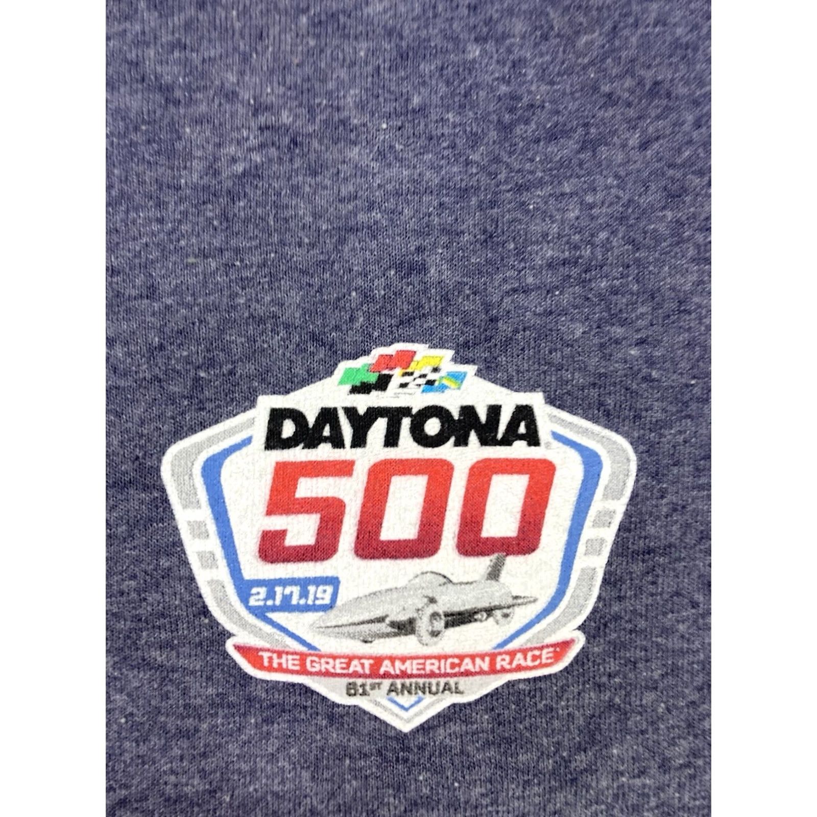NASCAR NASCAR Daytona 500 International Speedway 2019 Graphic Print T-Shirt Men Large Blue Cotton Size US L / EU 52-54 / 3 - 3 Thumbnail
