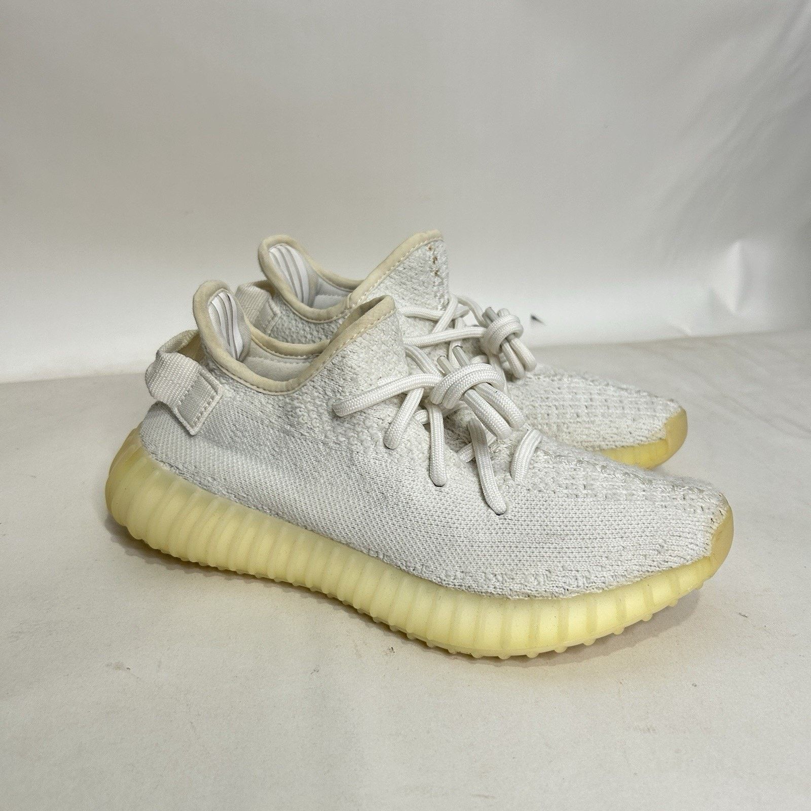 Adidas Adidas Yeezy Boost 350 “Cream/Triple White” CP9366 Size US 5 / IT 35 - 1 Thumbnail
