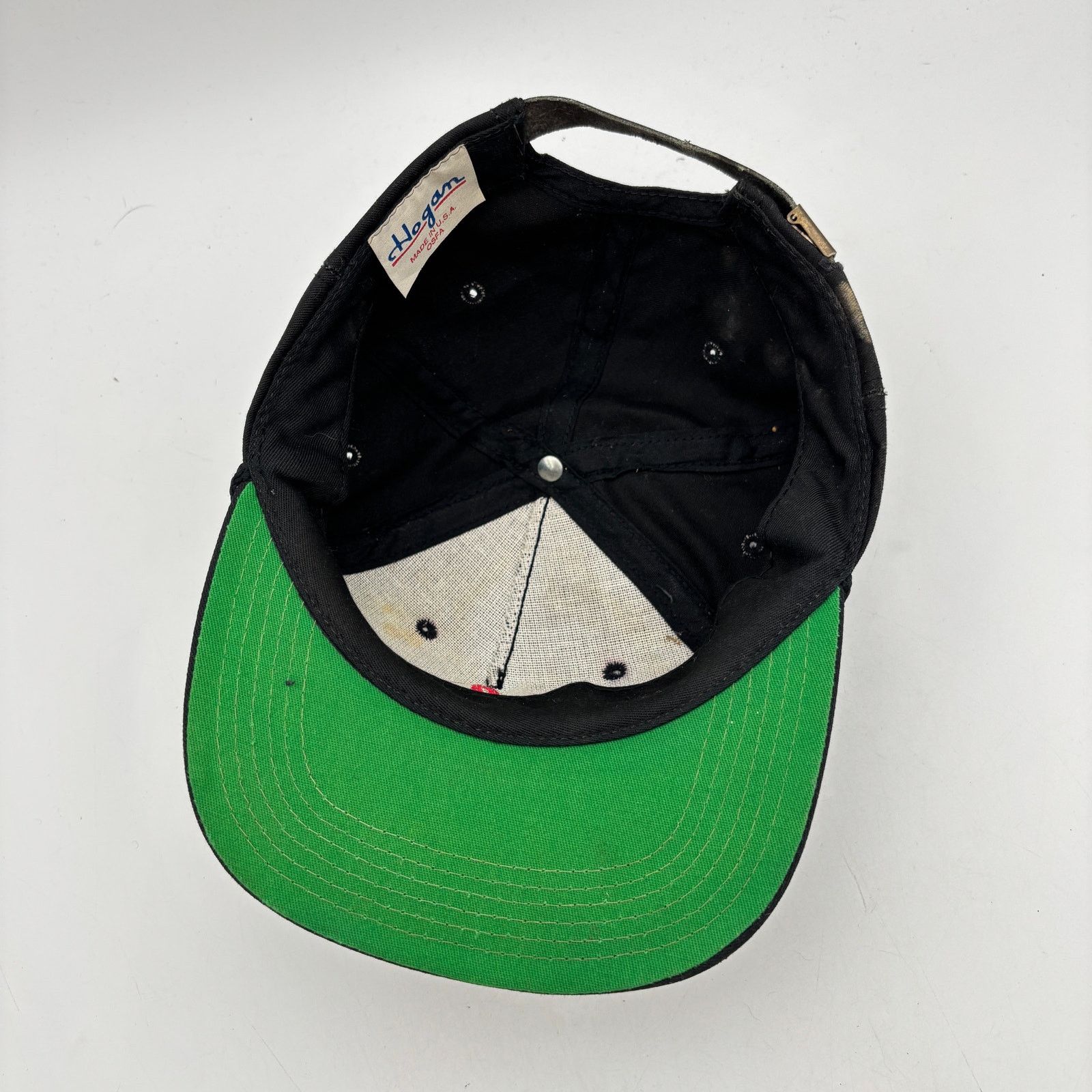 Hogan × Vintage Vintage Ben Hogan H40 Hat 90s Golf Chord Leather Strapback Size ONE SIZE - 7 Thumbnail