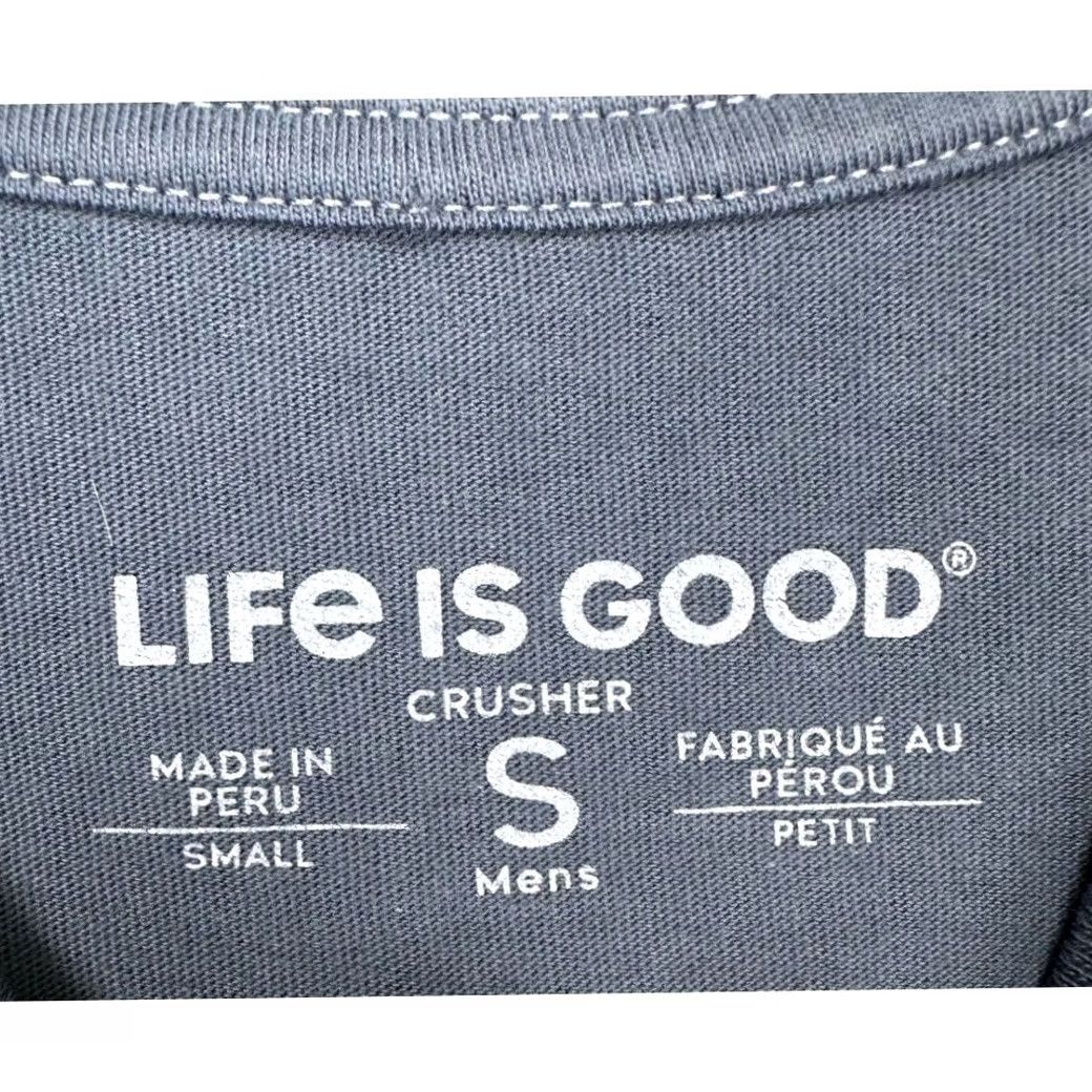 Life is Good Life is Good Crusher T-Shirt Mens Small Blue Crew Neck Short Sleeve Tee NEW Size US S / EU 44-46 / 1 - 3 Thumbnail