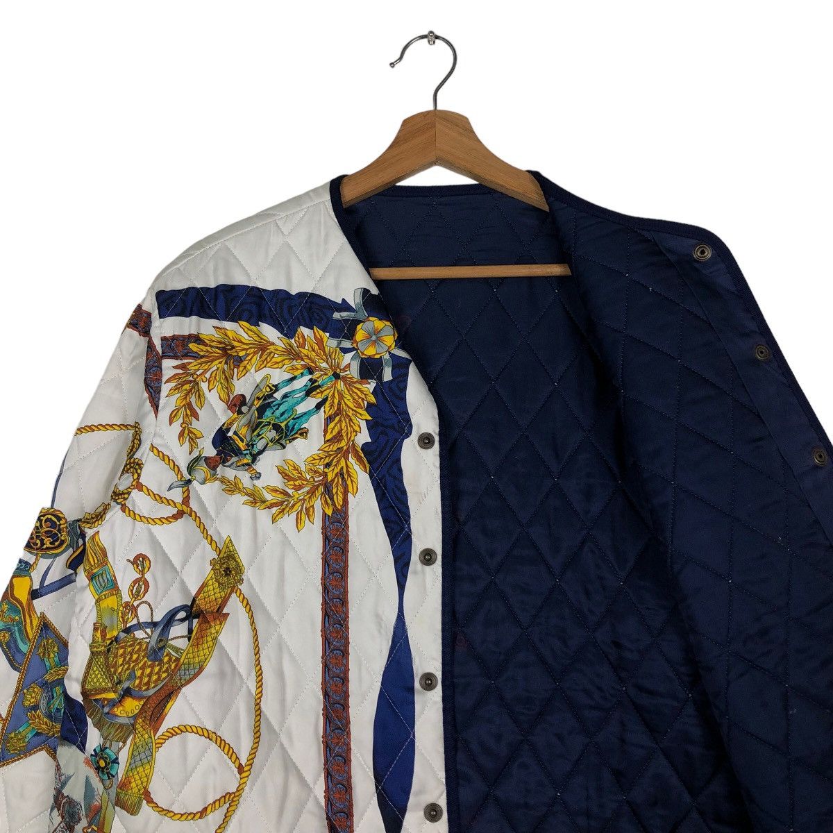Japanese Brand 🔥Vintage Heavy Art Design Quilted Jacket Motomachi Japan Size US M / EU 48-50 / 2 - 13 Thumbnail