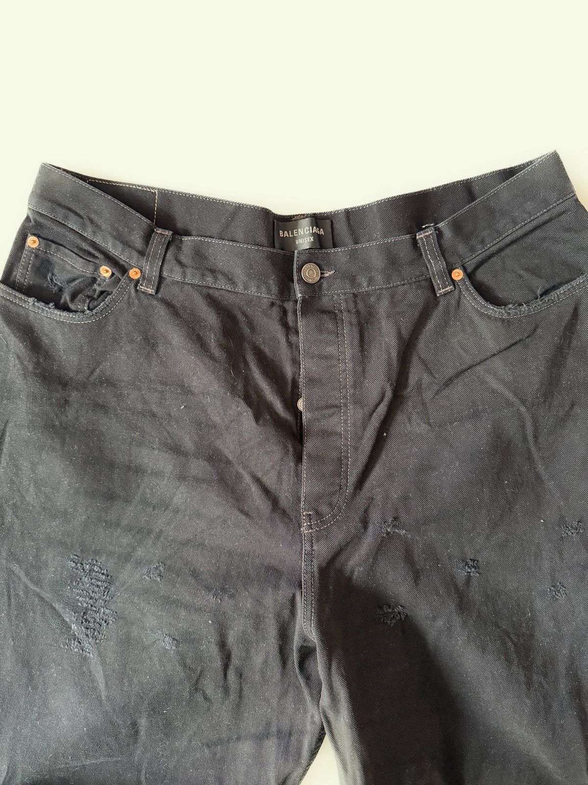Balenciaga Large Baggy Black Jeans Demna 2022 Size US 36 / EU 52 - 4 Thumbnail