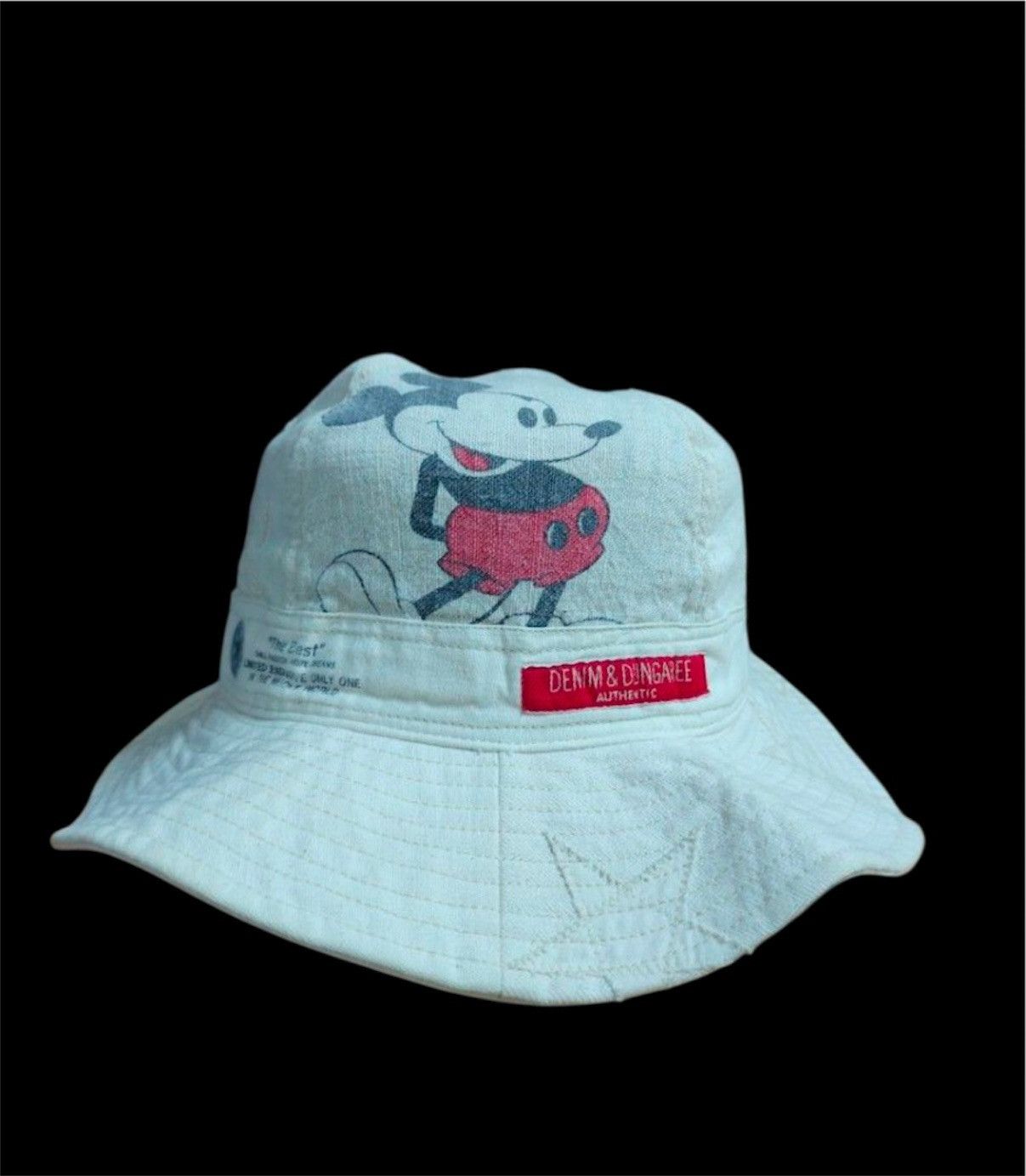 Kapital DENIM DUNGAREE BUCKET HAT HICKORY DESIGN SMILE CO Size ONE SIZE - 1 Thumbnail