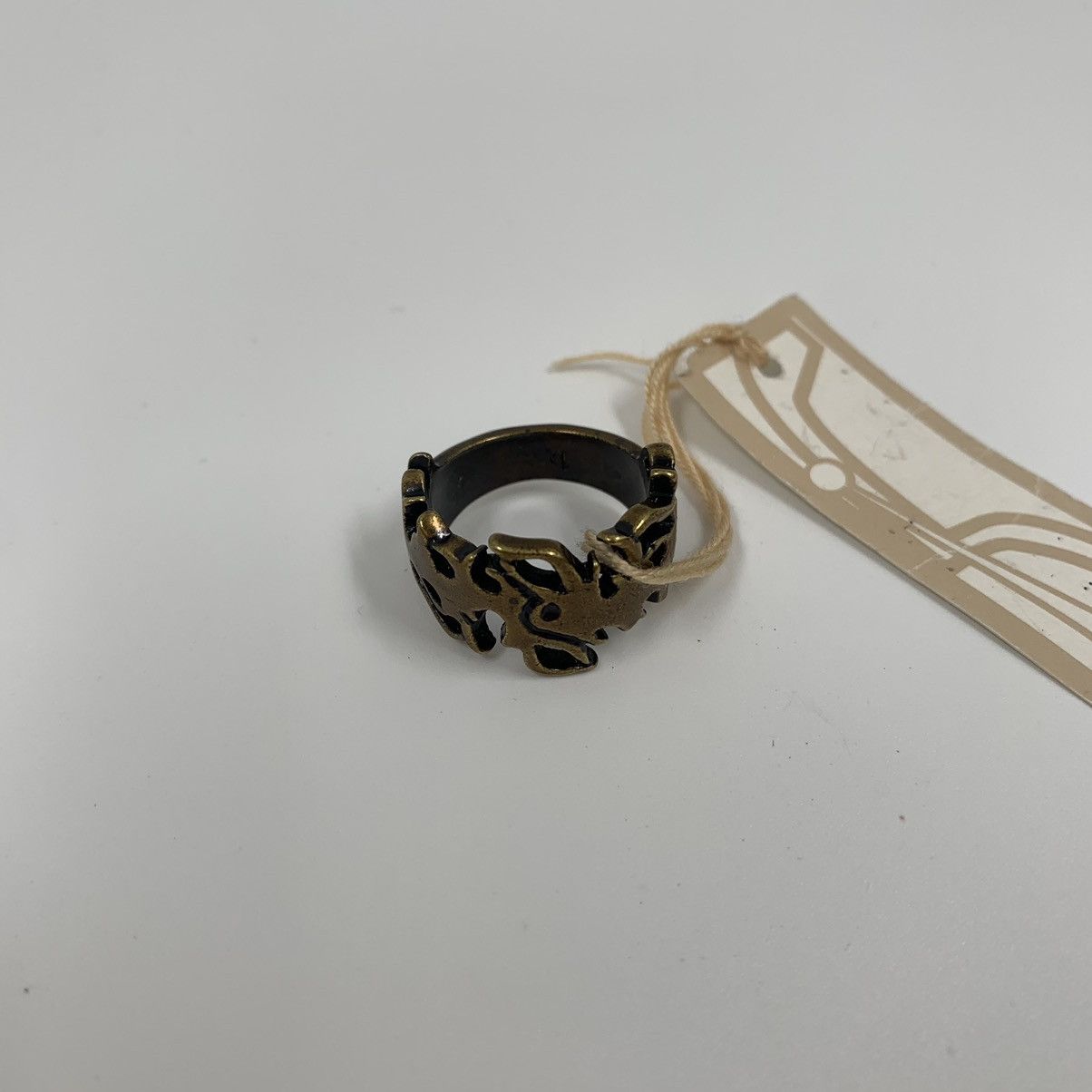 image of 20471120 x Beauty Beast Beauty:beast Fire Ring in Brass, Men's