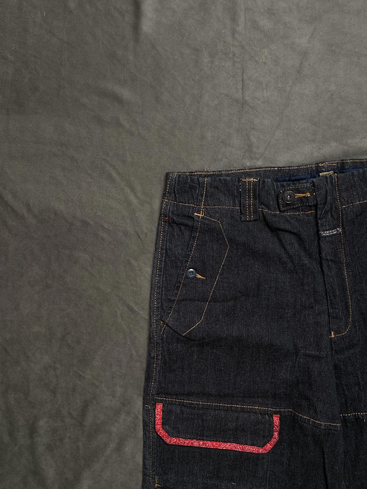 Marithe + Francois Girbaud 90s Marithe Francois Girbaud Spell Out Straps Baggy Shorts Size US 34 / EU 50 - 3 Thumbnail