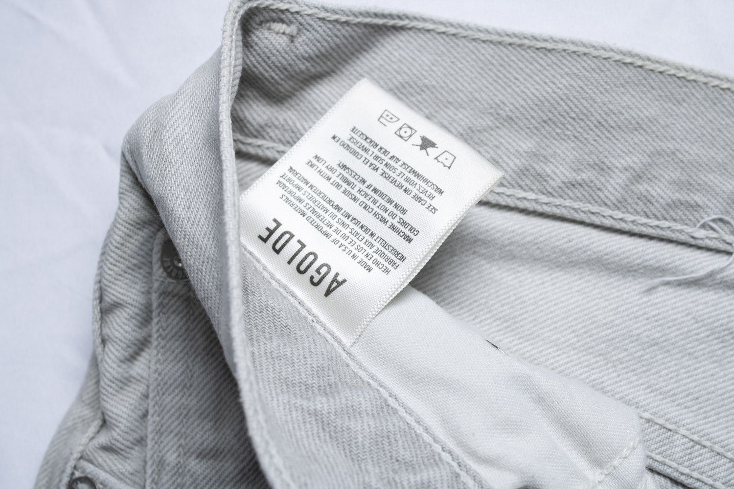 Agolde Agolde, Dame jeans in light grey Size 27" / US 4 / IT 40 - 6 Thumbnail