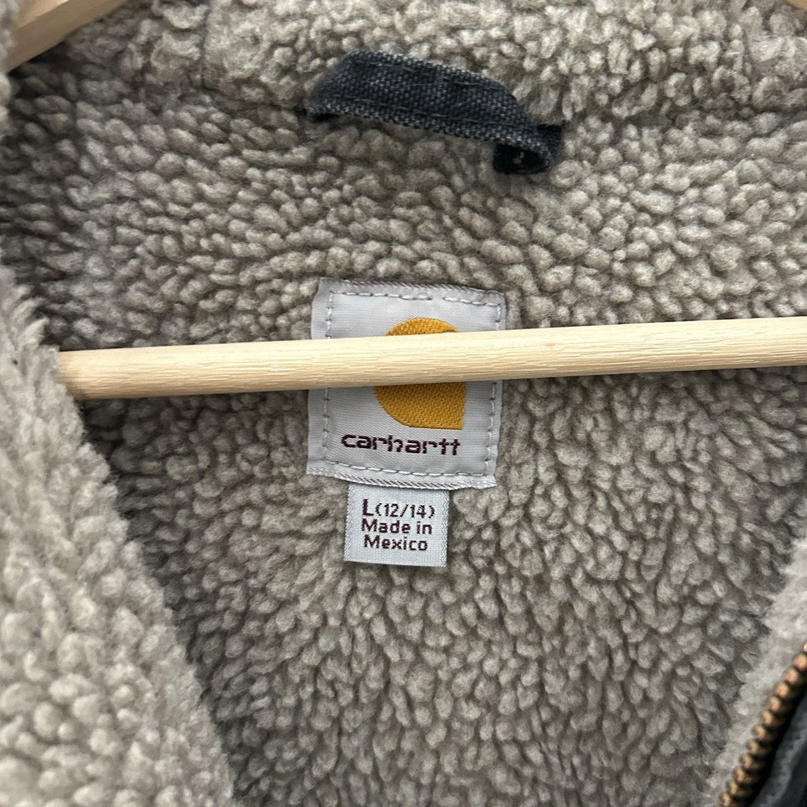 Carhartt Y2K Carhartt Sherpa-Lined Hooded Detroit Jacket “Black” Size L / US 10 / IT 46 - 8 Thumbnail