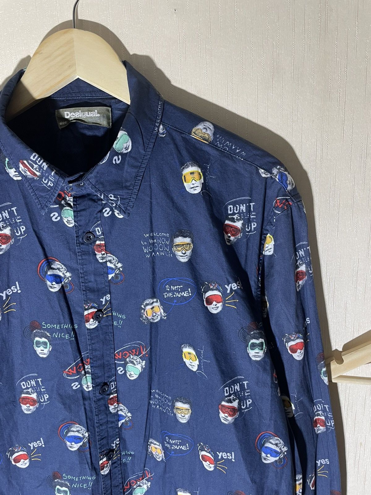 Desigual × Vintage Desigual crazy shirt streetwear Size US XL / EU 56 / 4 - 2 Thumbnail