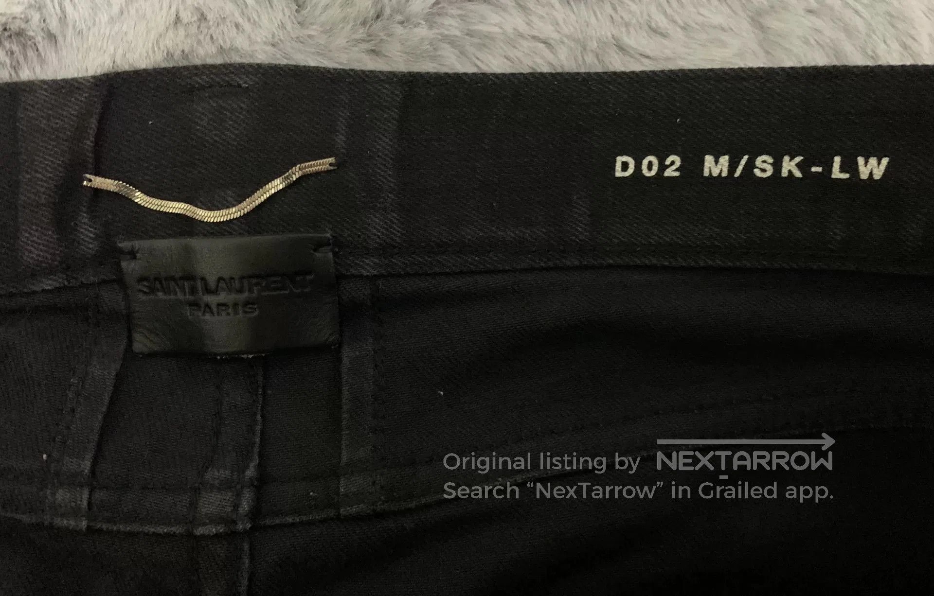 Saint Laurent Paris Saint Laurent Black Distressed Denim Jeans. Size US 32 / EU 48 - 3 Thumbnail