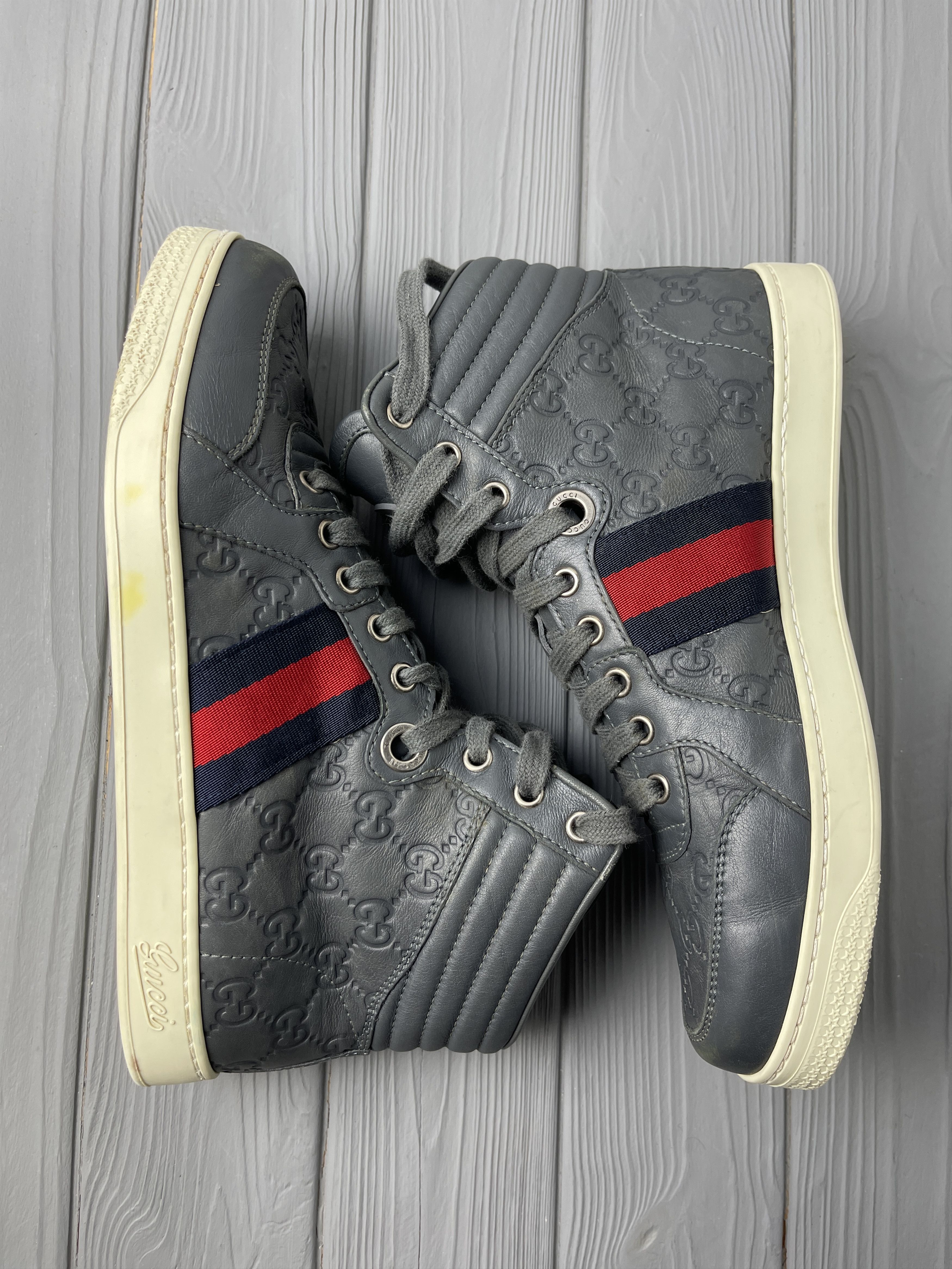 Gucci Gucci High Top Sneakers Size US 5.5 / EU 38 - 2 Thumbnail