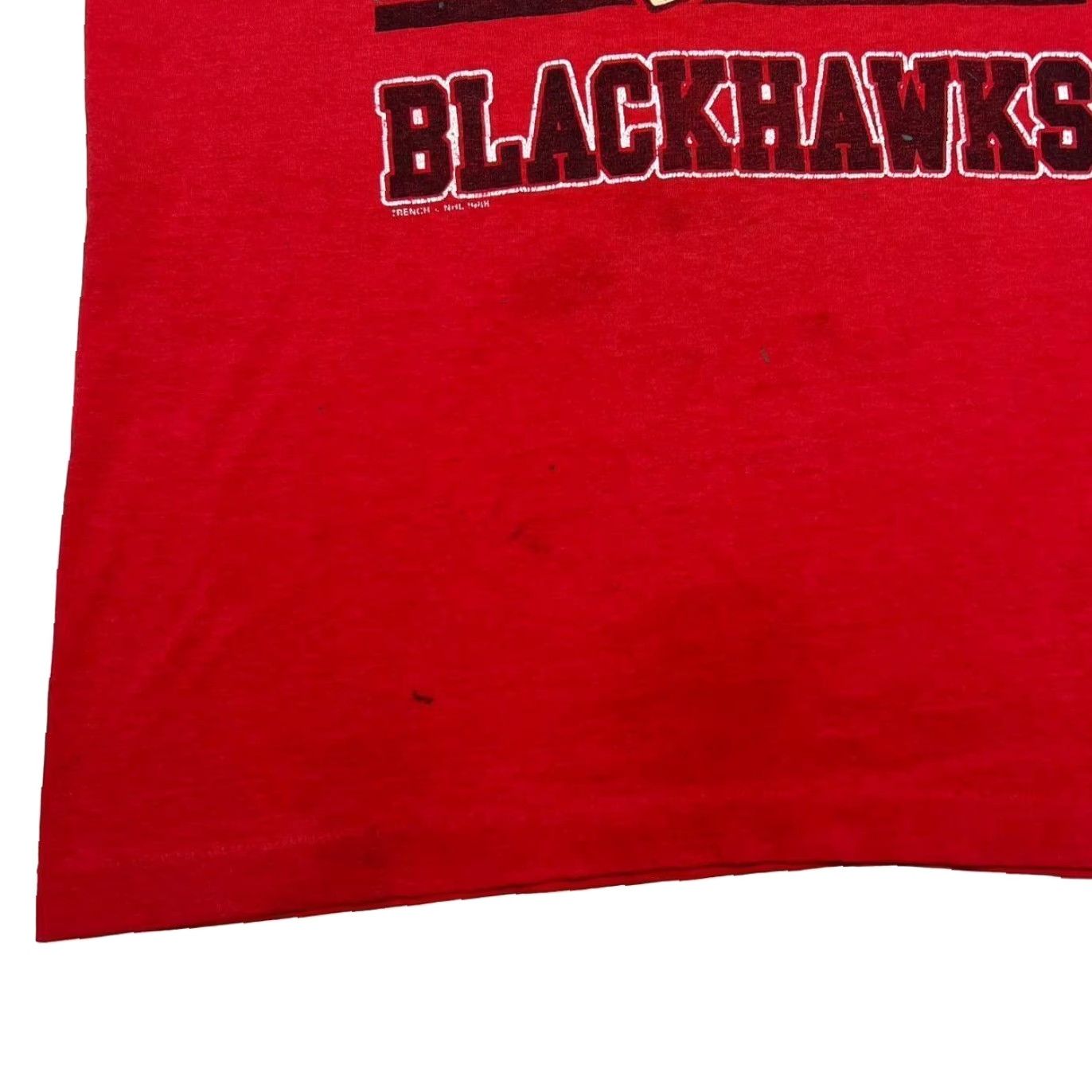 Vintage VINTAGE Screen Stars NHL Chicago Blackhawks Ice Hockey T-Shirt L Mens Red 90s Graphic Print Short Sleeve Round Neck Size US L / EU 52-54 / 3 - 8 Thumbnail