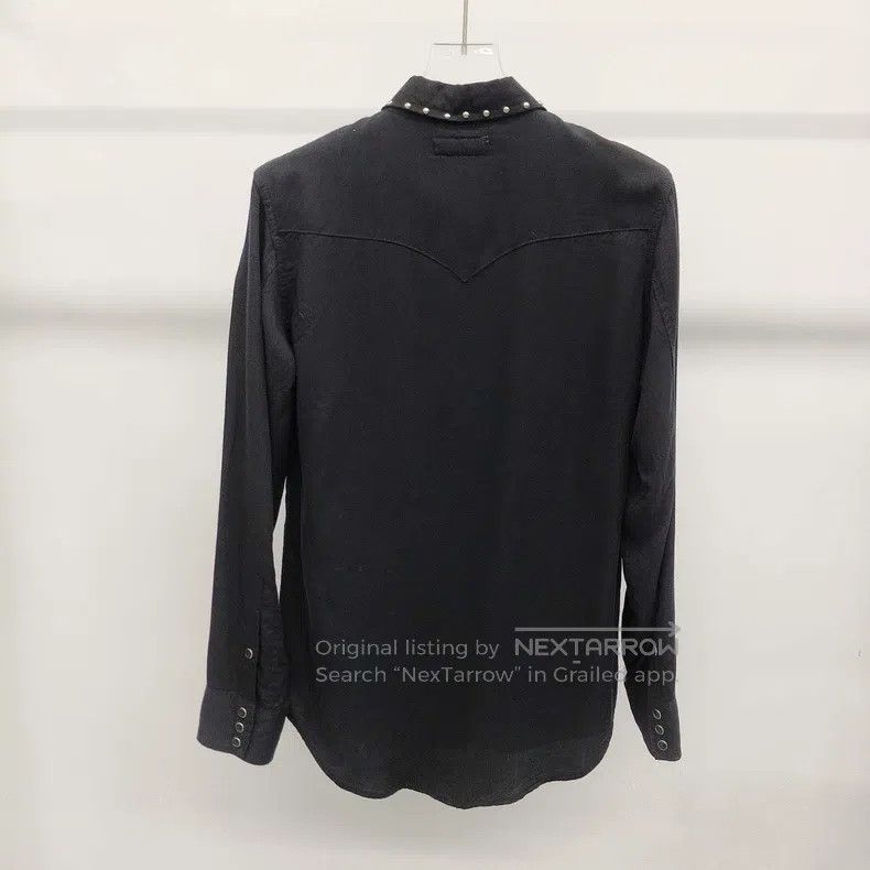 Saint Laurent Paris Saint Laurent Paris Black rivet long-sleeved shirt Size US M / EU 48-50 / 2 - 3 Thumbnail
