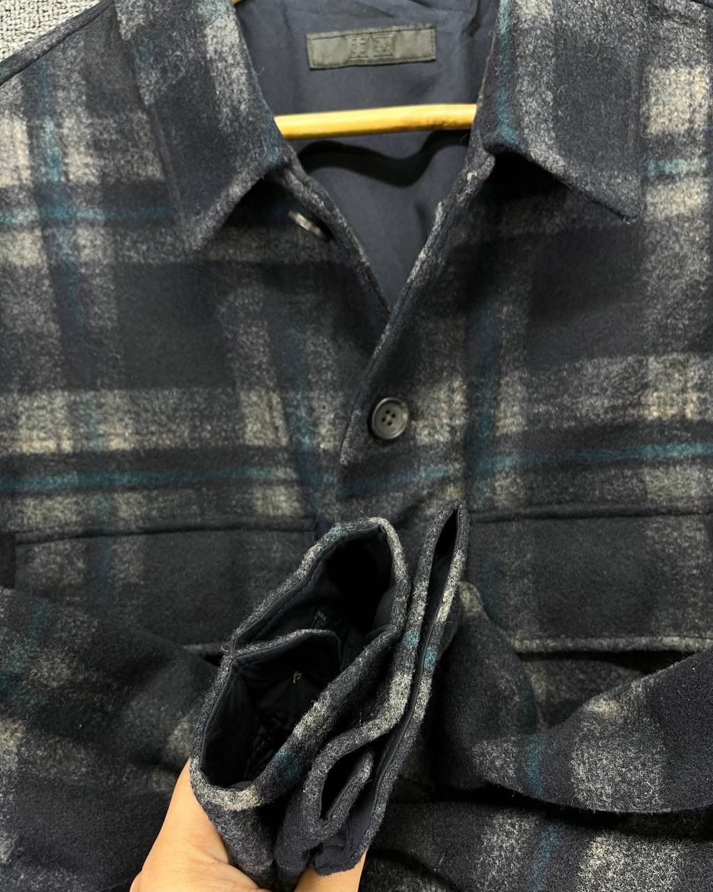 Flannel Vintage Uniqlo Shadow Plaid Button Up Flannel Jacket Size US M / EU 48-50 / 2 - 10 Thumbnail