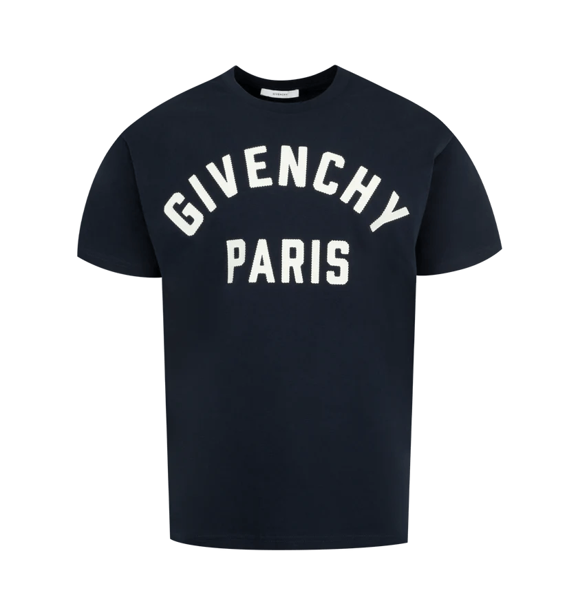 Givenchy o1h1sh11225 Logo Tshirt in Nevy Blue Size US M / EU 48-50 / 2 - 1 Thumbnail
