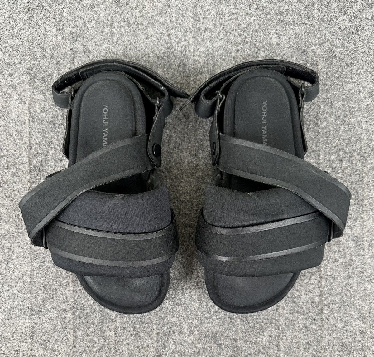 Y-3 × Yohji Yamamoto Y-3 Yohji Yamamoto Black Strapped Sandals Cloth Size US 6 / IT 36 - 2 Thumbnail