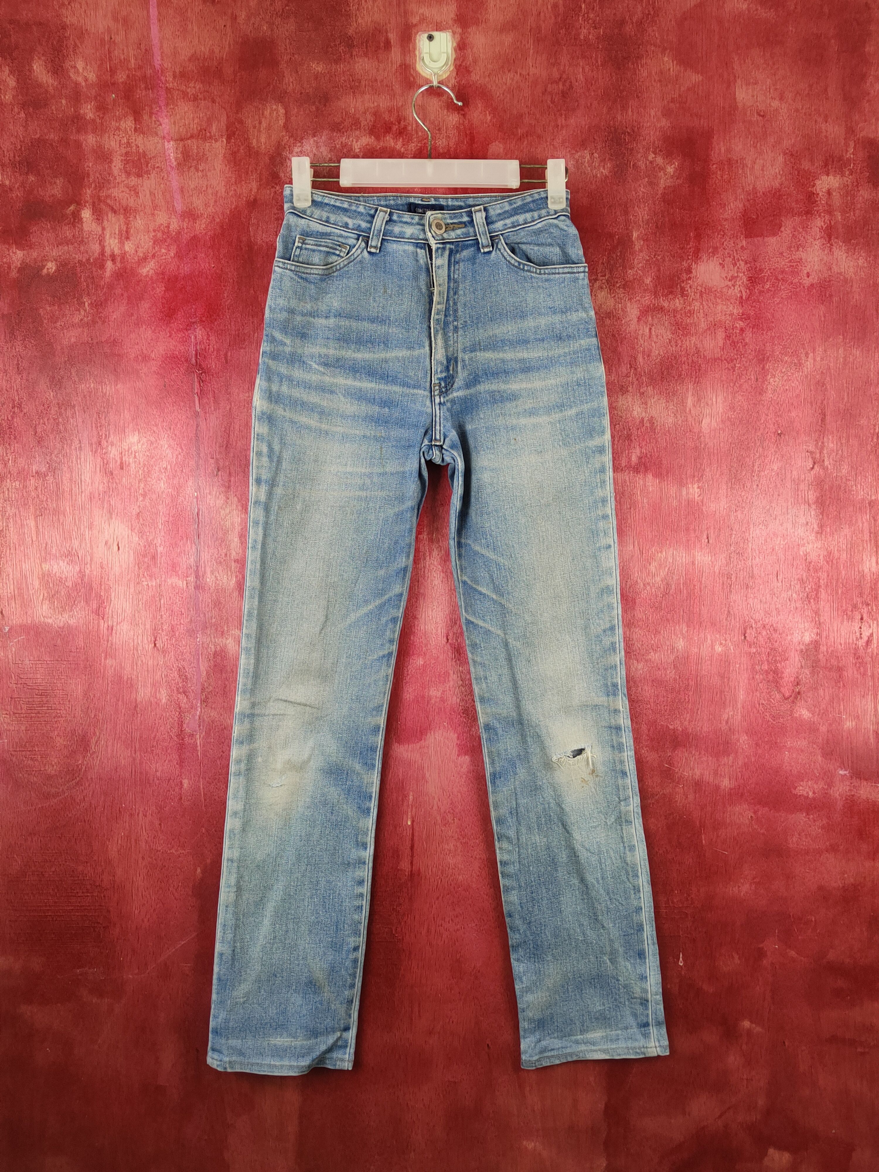 Edwin × Japanese Brand Something-Edwin Blue Faded Distressed Ripped Jeans #S1769 Size 29" - 1 Thumbnail