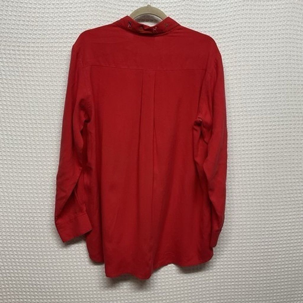 Chicos Chico’s Design Silk Button Front Blouse Shirt Women 2XL / 16 Size XS / US 0-2 / IT 36-38 - 6 Thumbnail