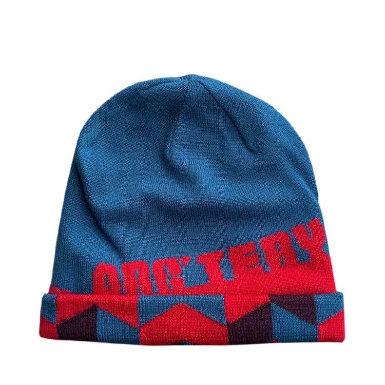 Arc'teryx Arc'teryx Geo Spell Out Teal Red Reversible Toque NWT Size ONE SIZE - 1 Thumbnail