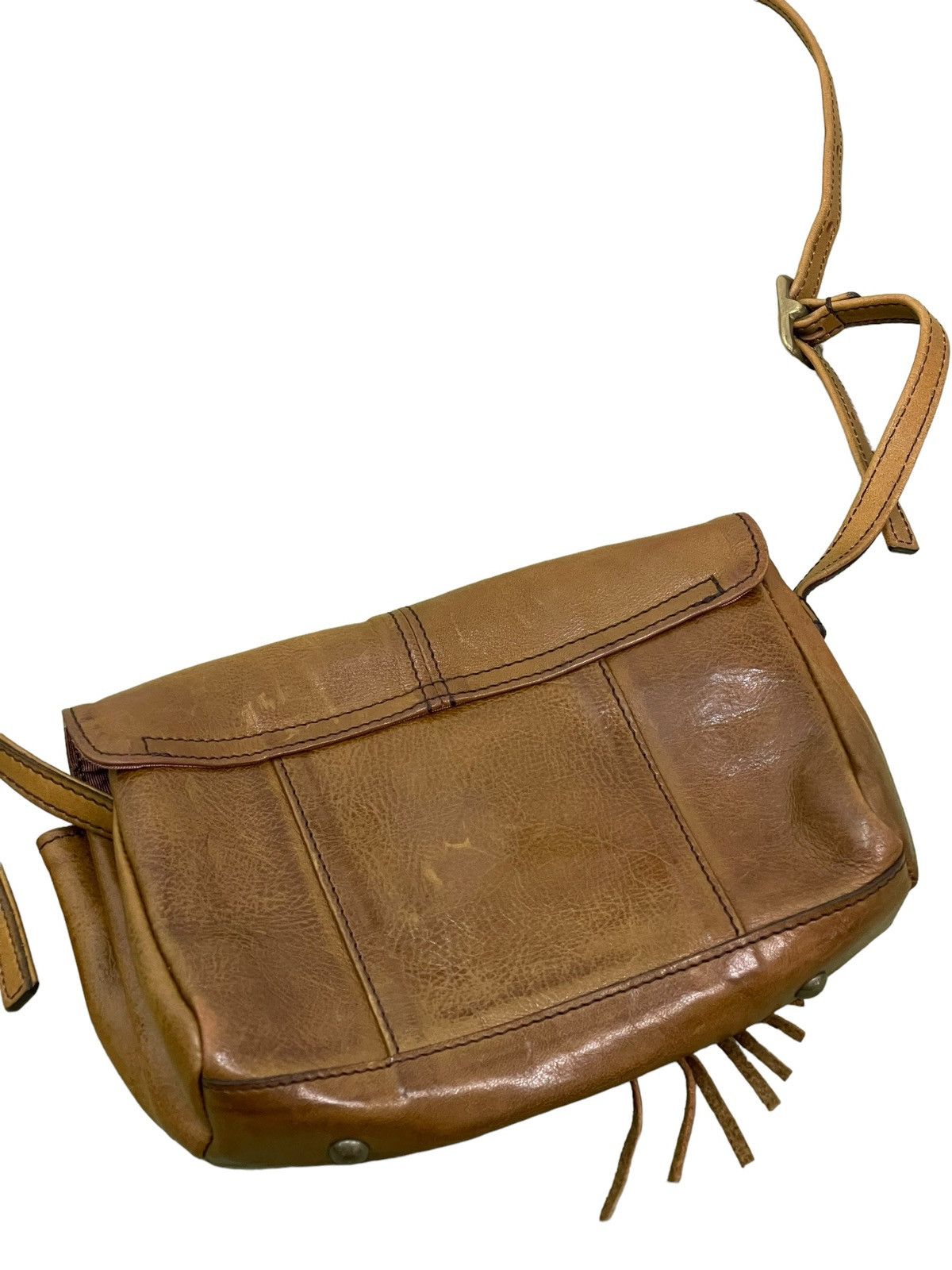 Leather Full Leather Vtg Moohip Sling Bag Cross Body 2🟩 Size ONE SIZE - 13 Thumbnail