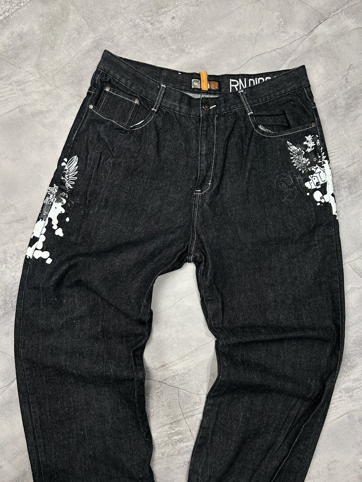Vintage Vintage Y2K Akdemiks Embroidered Baggy Jeans Size US 36 / EU 52 - 9 Thumbnail