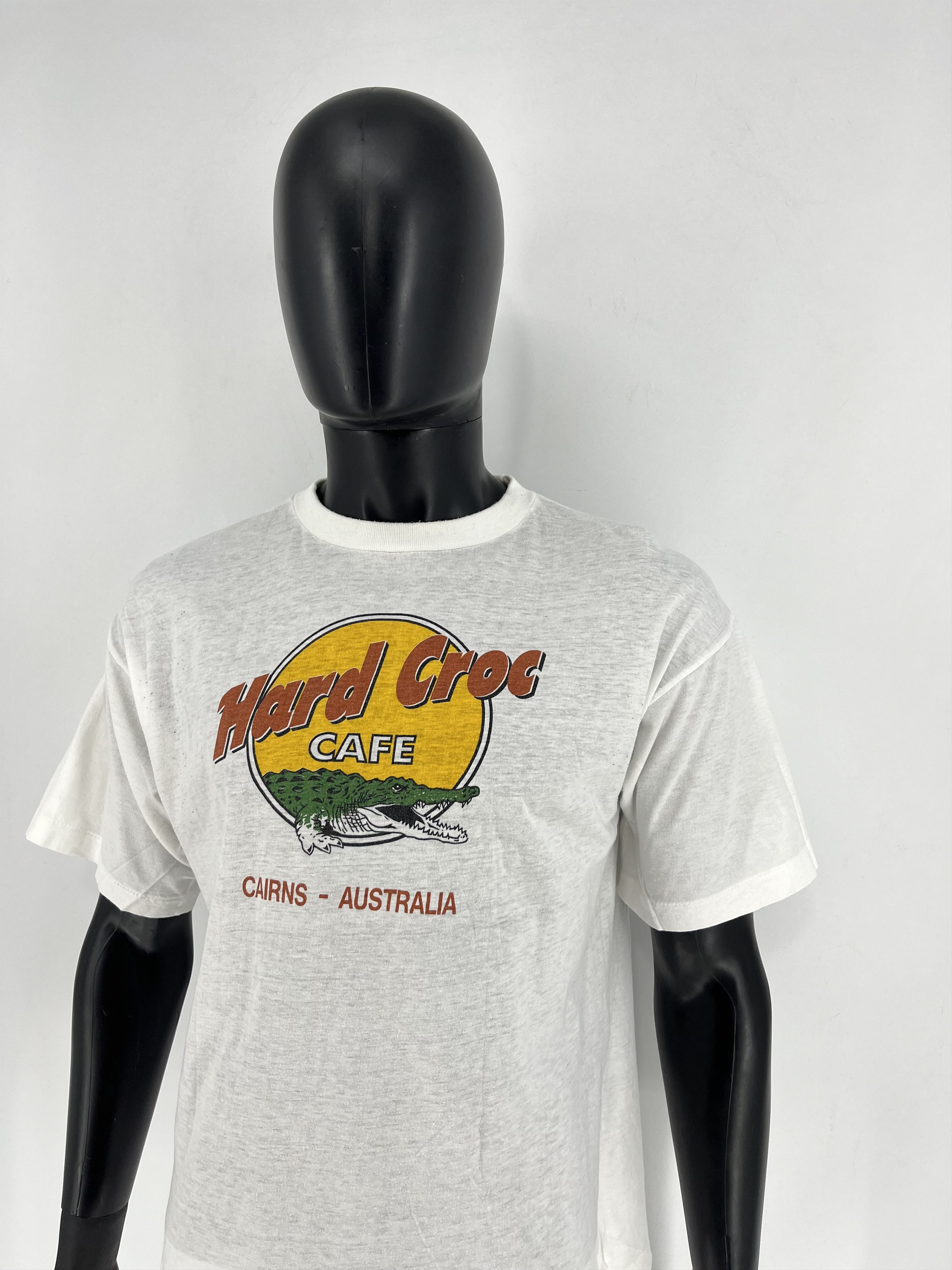 Band Tees Vintage 80/90’s Hard Croc Cafe Cairns Australia Print Thin Size US XL / EU 56 / 4 - 4 Thumbnail