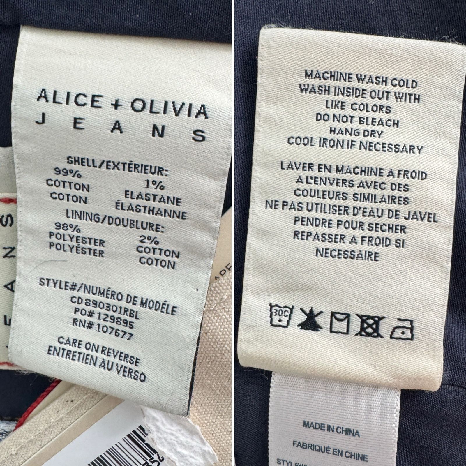 Alice + Olivia Alice + Olivia Carli Denim Bra Top Rockstar Blue jean size 2 Size XS / US 0-2 / IT 36-38 - 12 Thumbnail